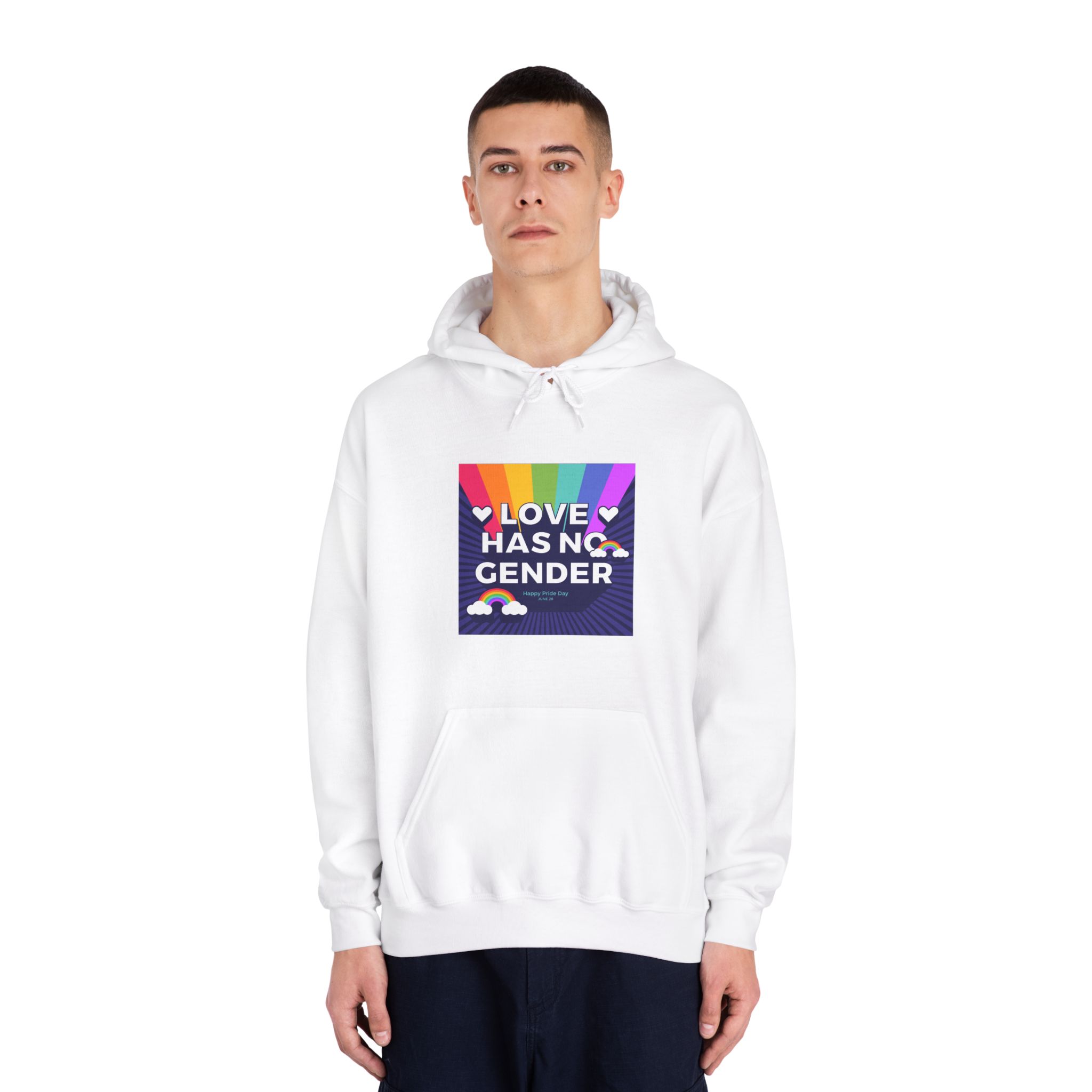 Pride Day Concept(3) Unisex Dryblend Hooded Sweatshirt - Image 3