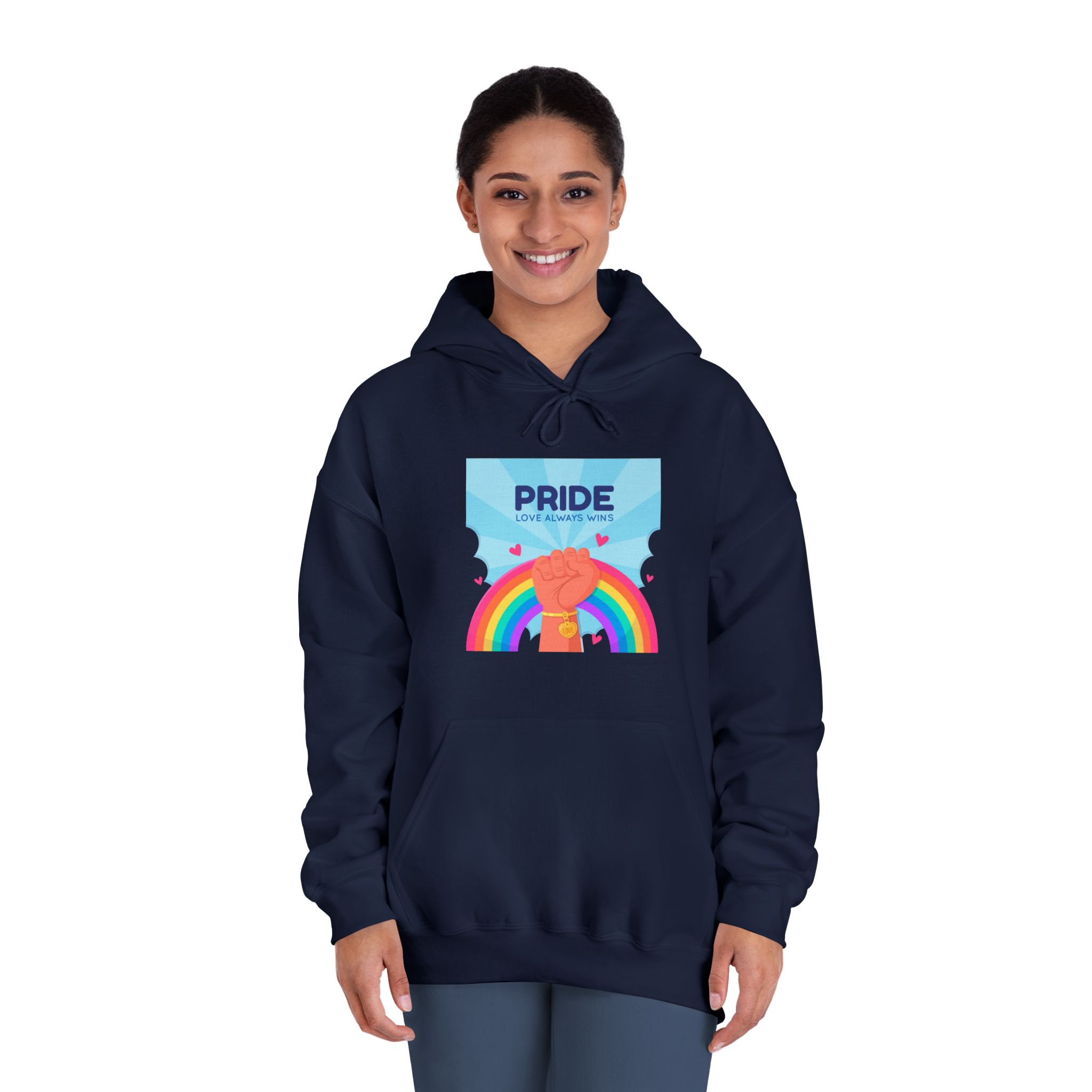 Pride Day Concept Unisex Dryblend Hooded Sweatshirt - Image 32