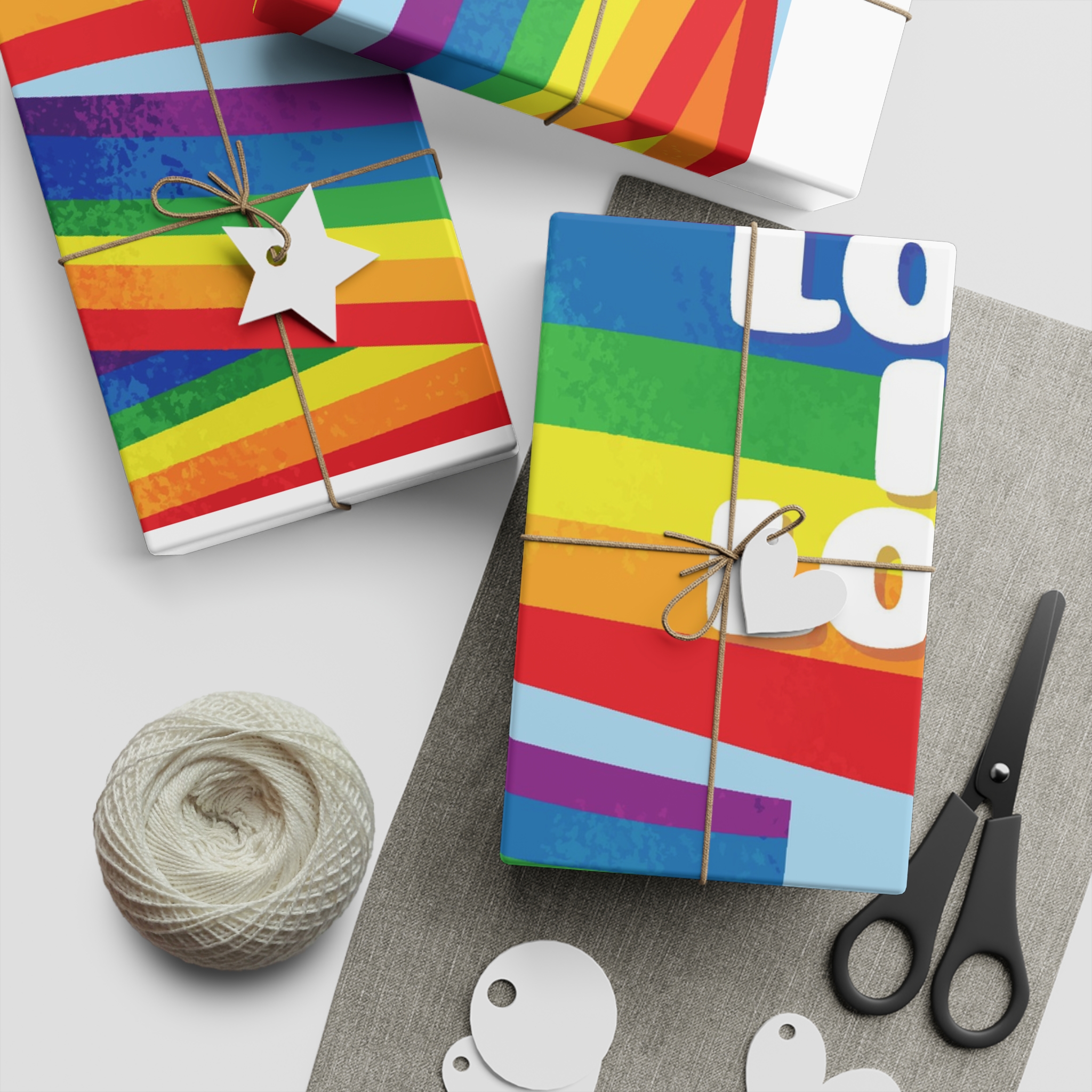 Beautiful Pride Day Flag Concept Gift Wrapping Paper Sheets 1pc - Image 5