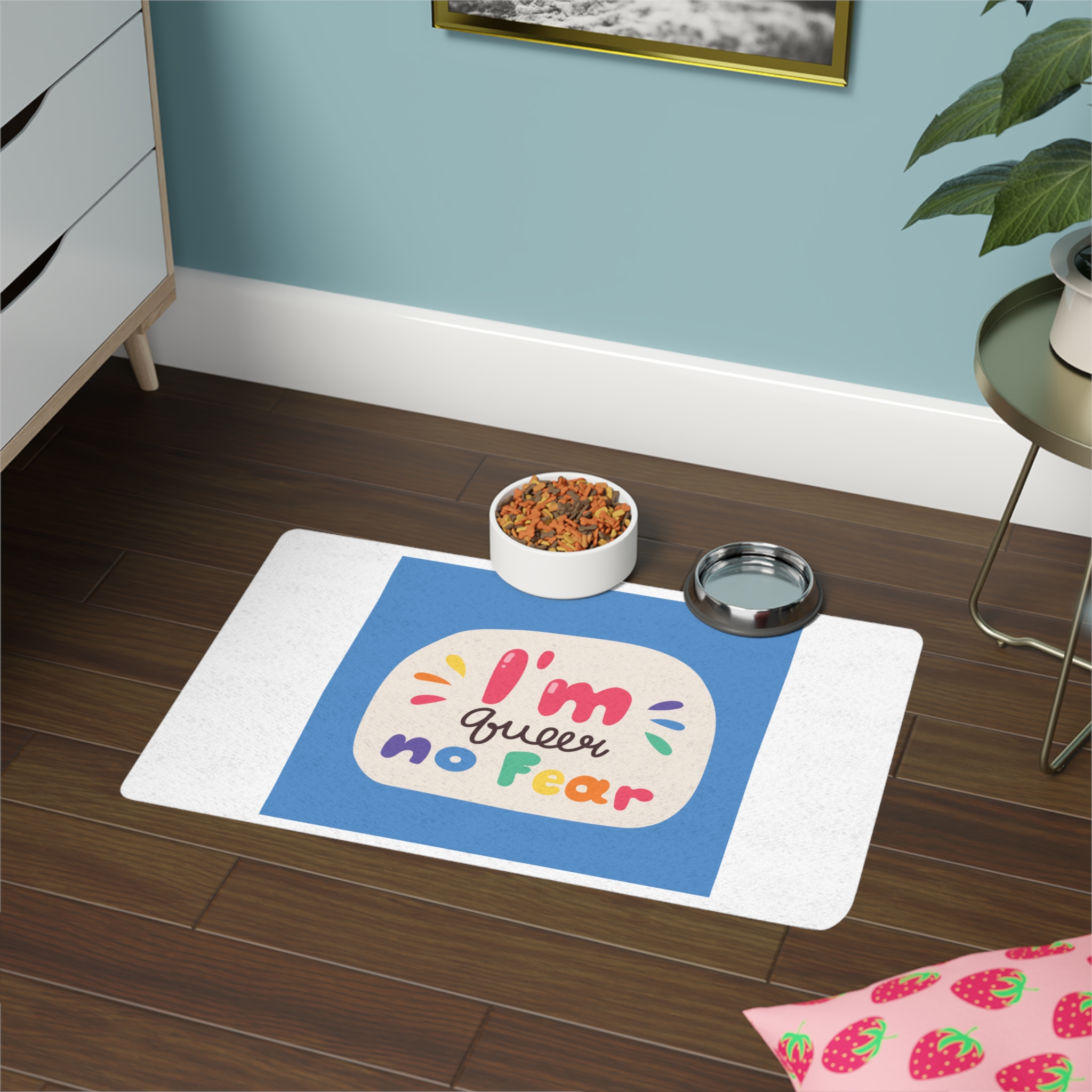 Lesbian Pride Design 2B26CC Pet Food Mat 12x18 - Image 4