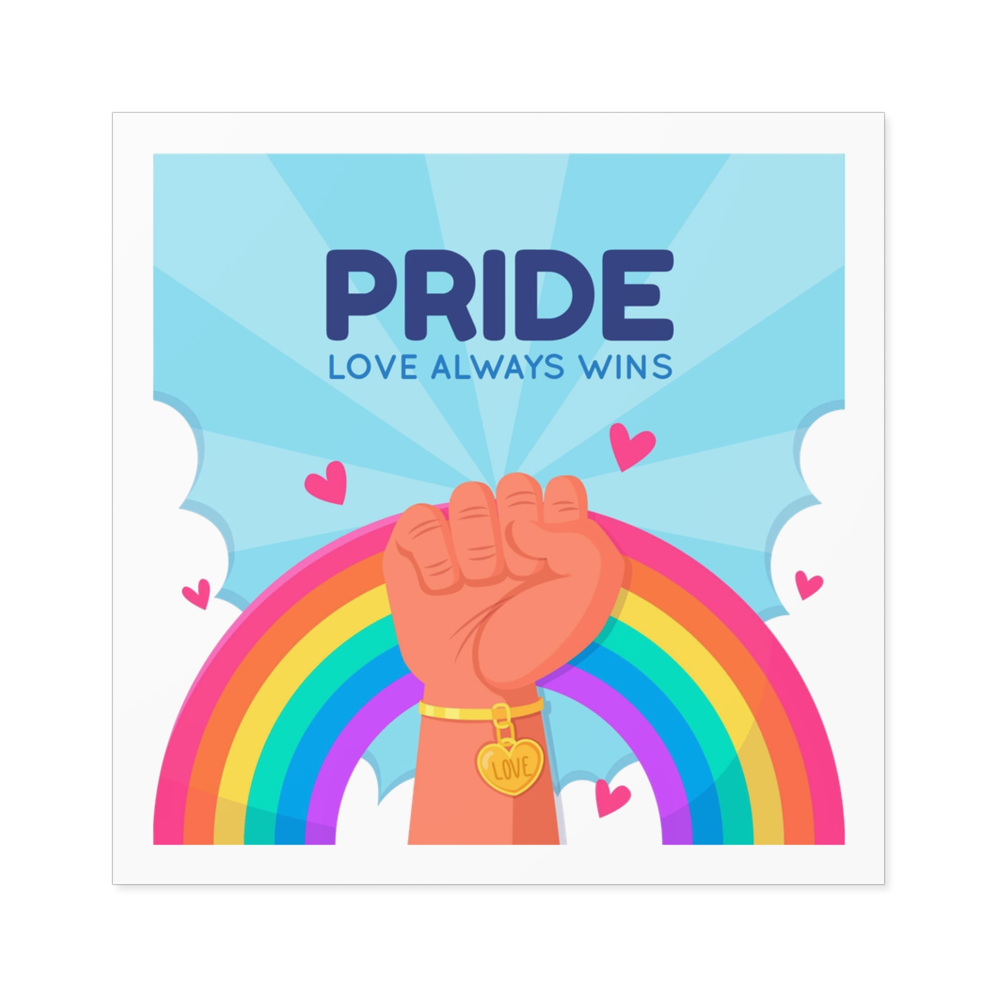 Pride Day Concept Laminate Stickers Square - Image 25