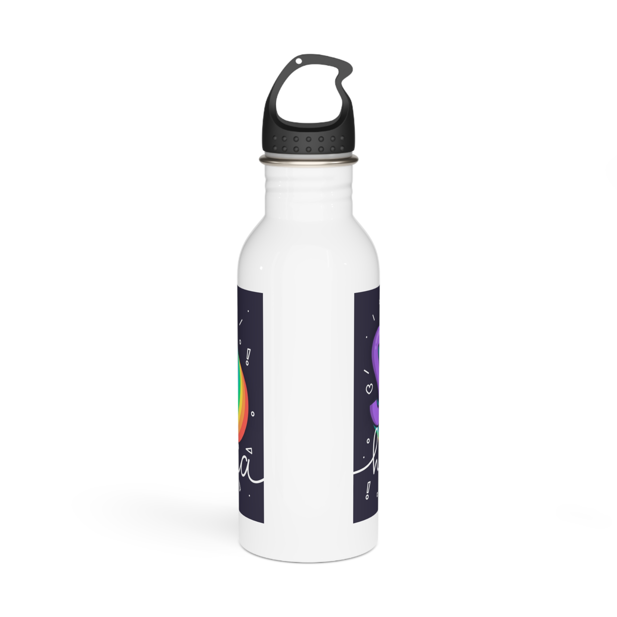 Stop Homophobia Concept Stainless Steel Water Bottle - Image 3