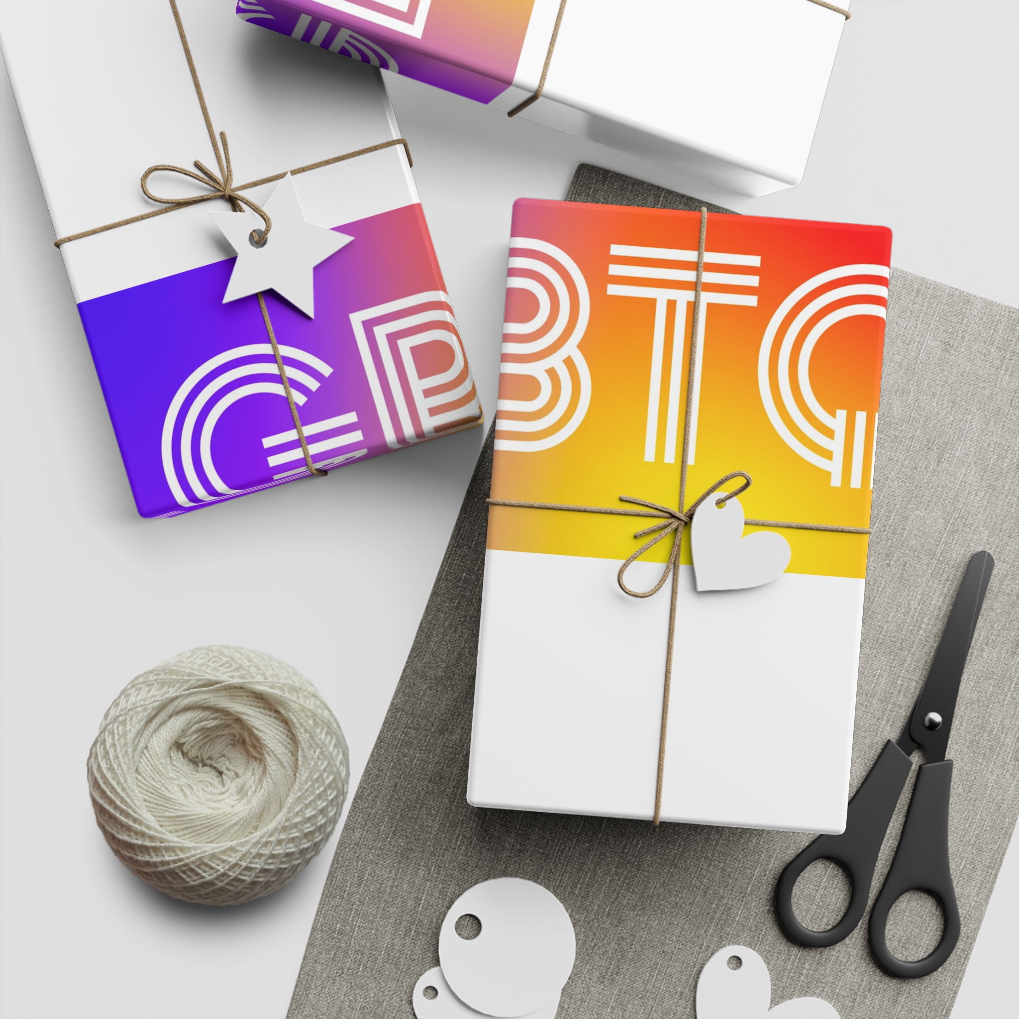 Lgbtq Typography With Rainbow Gradient Background Colorful Vibrant Pride Concept Poster Banner Gift Wrapping Paper Sheets 1pc - Image 2