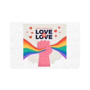 Happy Pride Day Concept Pet Food Mat 12x18