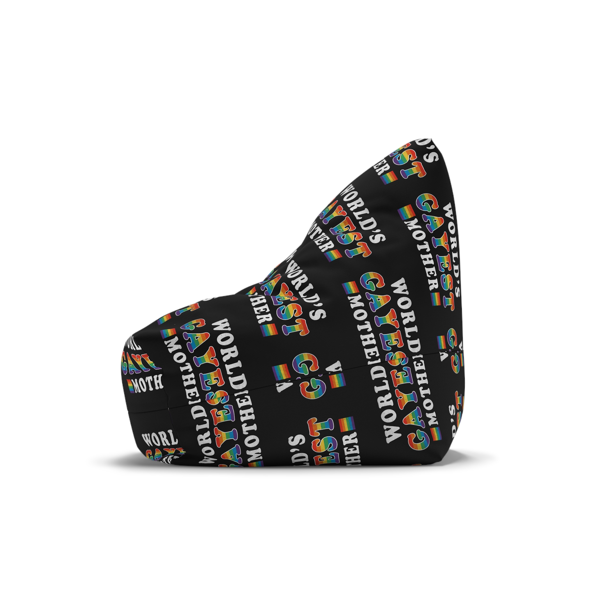 Mother Day Pride Rainbow Typography Vector Premium T Shirt(1) Bean Bag Chair Cover - Image 4