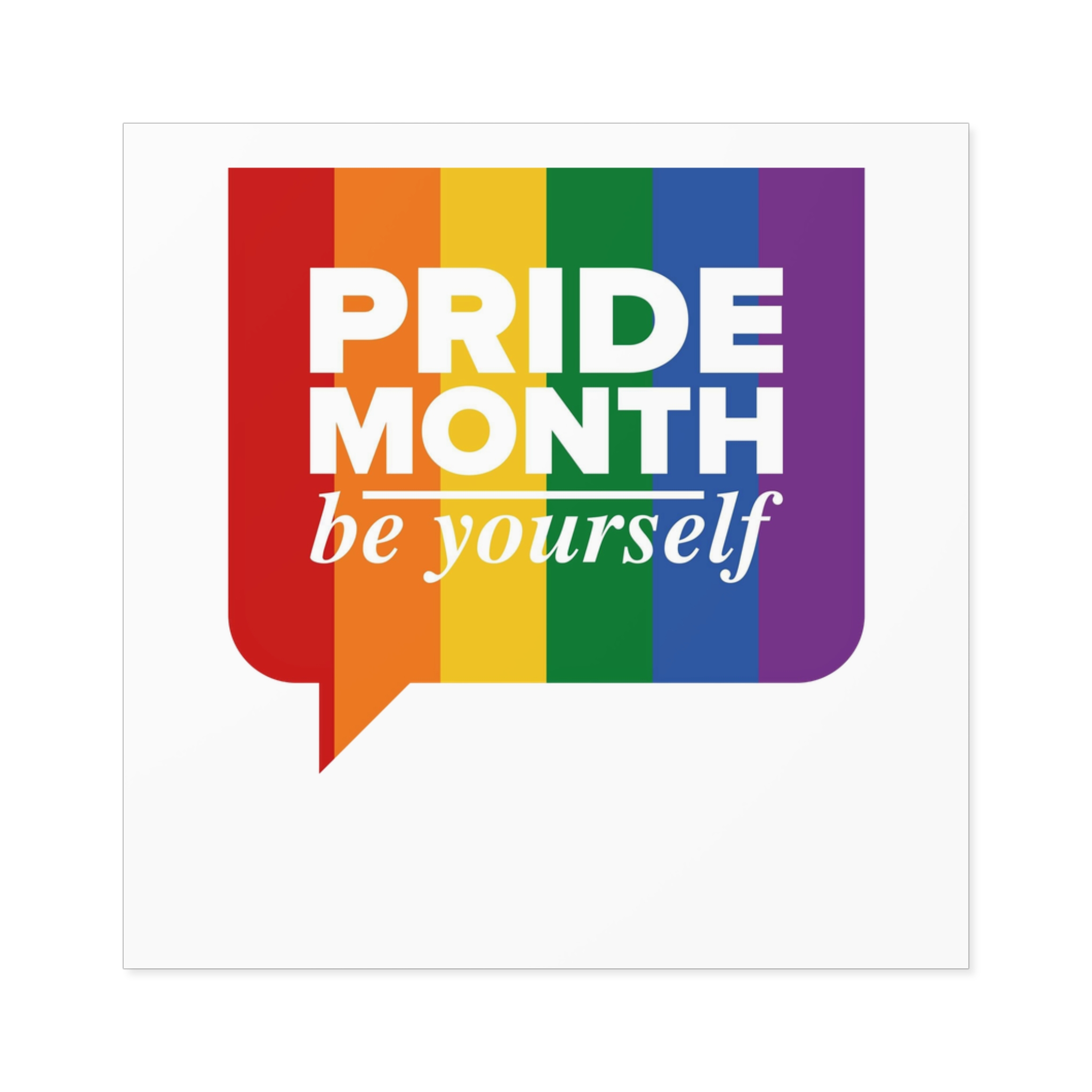 Lgbt Pride Month June Lgbt Flag Rainbow Flag Love Concept Vector Illustration Poster (1) Laminate Stickers Square - Image 17