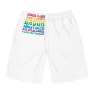 Black Lives Matter Typography T Shirt Design Mens Board Shorts Aop