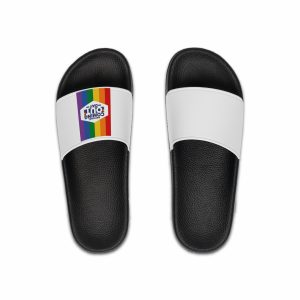 Coming Out Day Pride Month Lgbt Rainbow Flag Diversity Equality Free Love Vector Poster Mens Slide Sandals