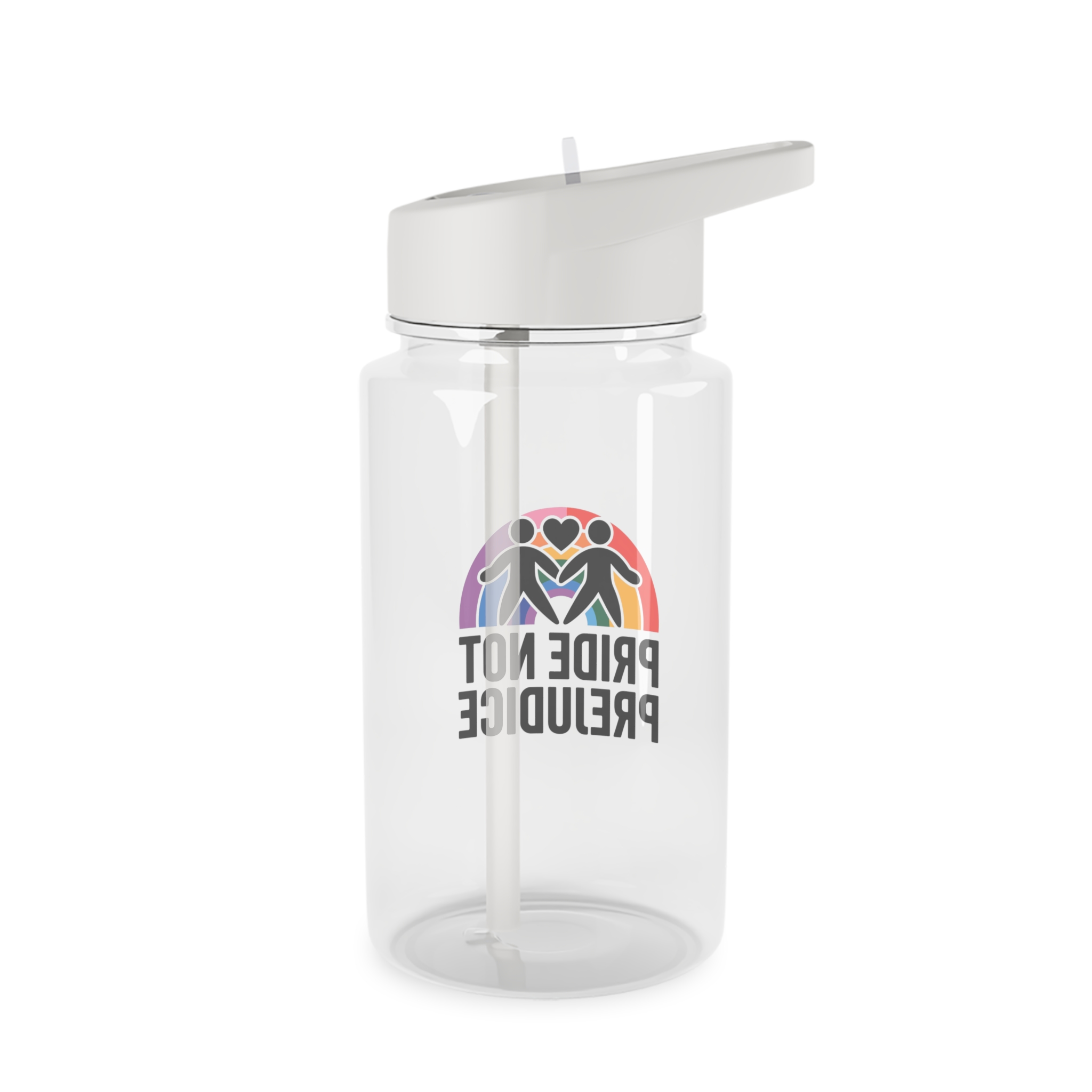 Pride Prejudice T Shirt Design Isolated White Background Tritan Water Bottle - Image 2