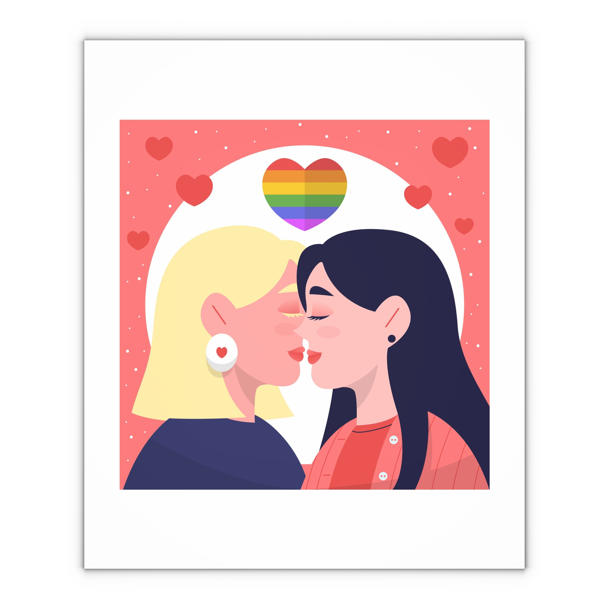 Lesbian Pride Design 2D6E26 Gift Wrapping Paper Sheets 1pc - Image 4