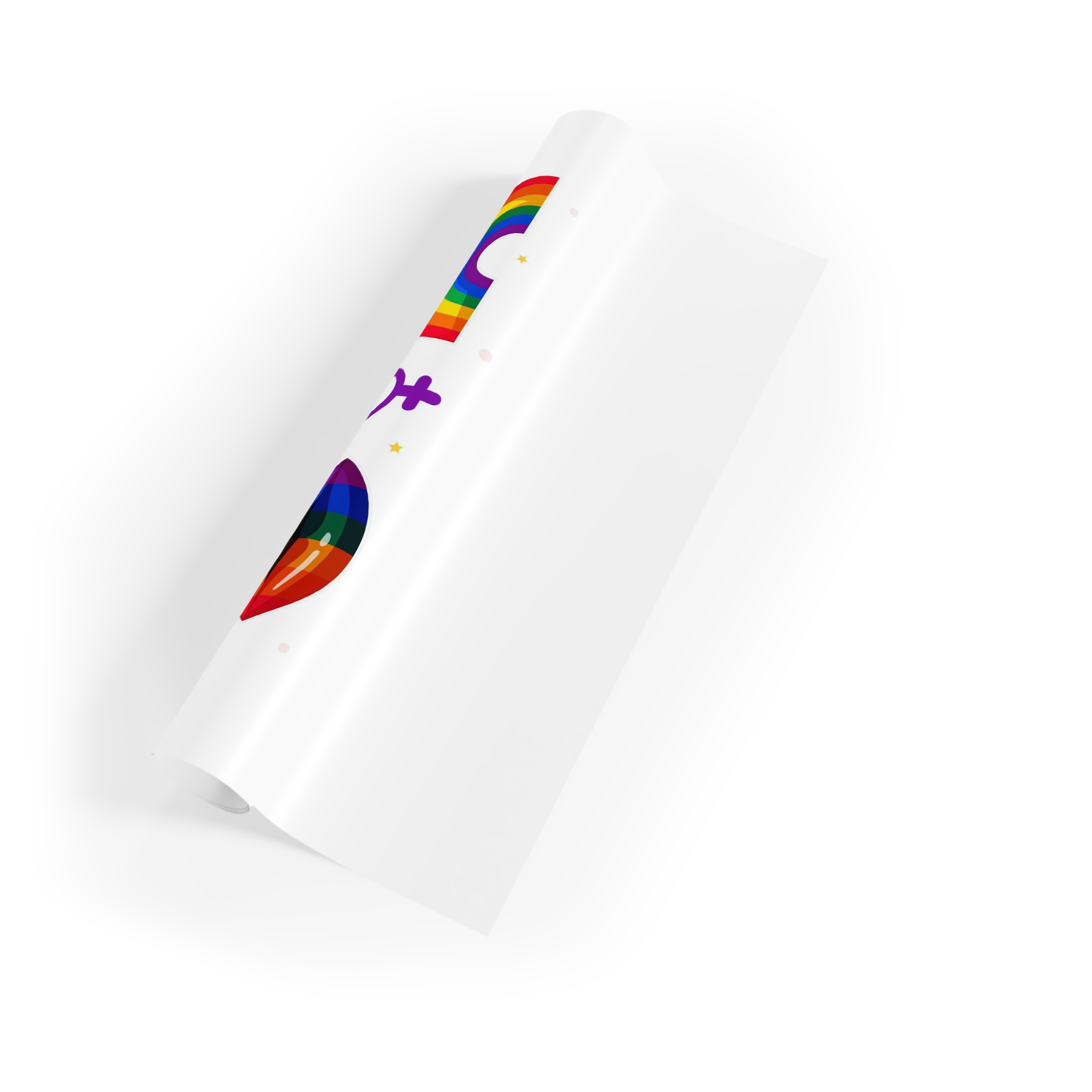 Flat Pride Month Lgbt Elements Collection(1) Gift Wrapping Paper Rolls 1pc - Image 3