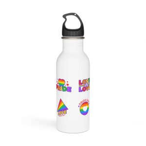 Illustrations Pride Day Badges Stainless Steel Water Bottle