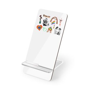 Gay Pride Sticker Rainbow Elements Set Vector Mobile Display Stand For Smartphones