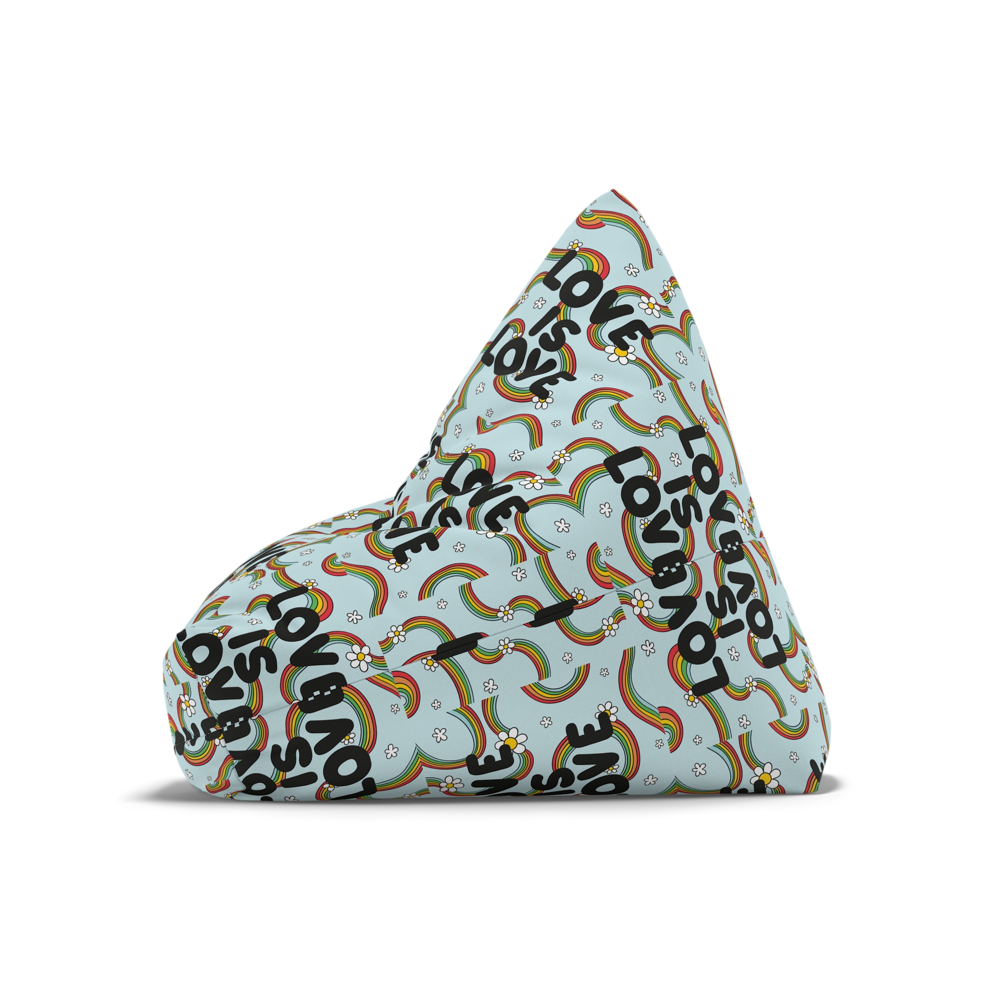 Pride Day Lettering Concept Bean Bag Chair Cover - Image 8