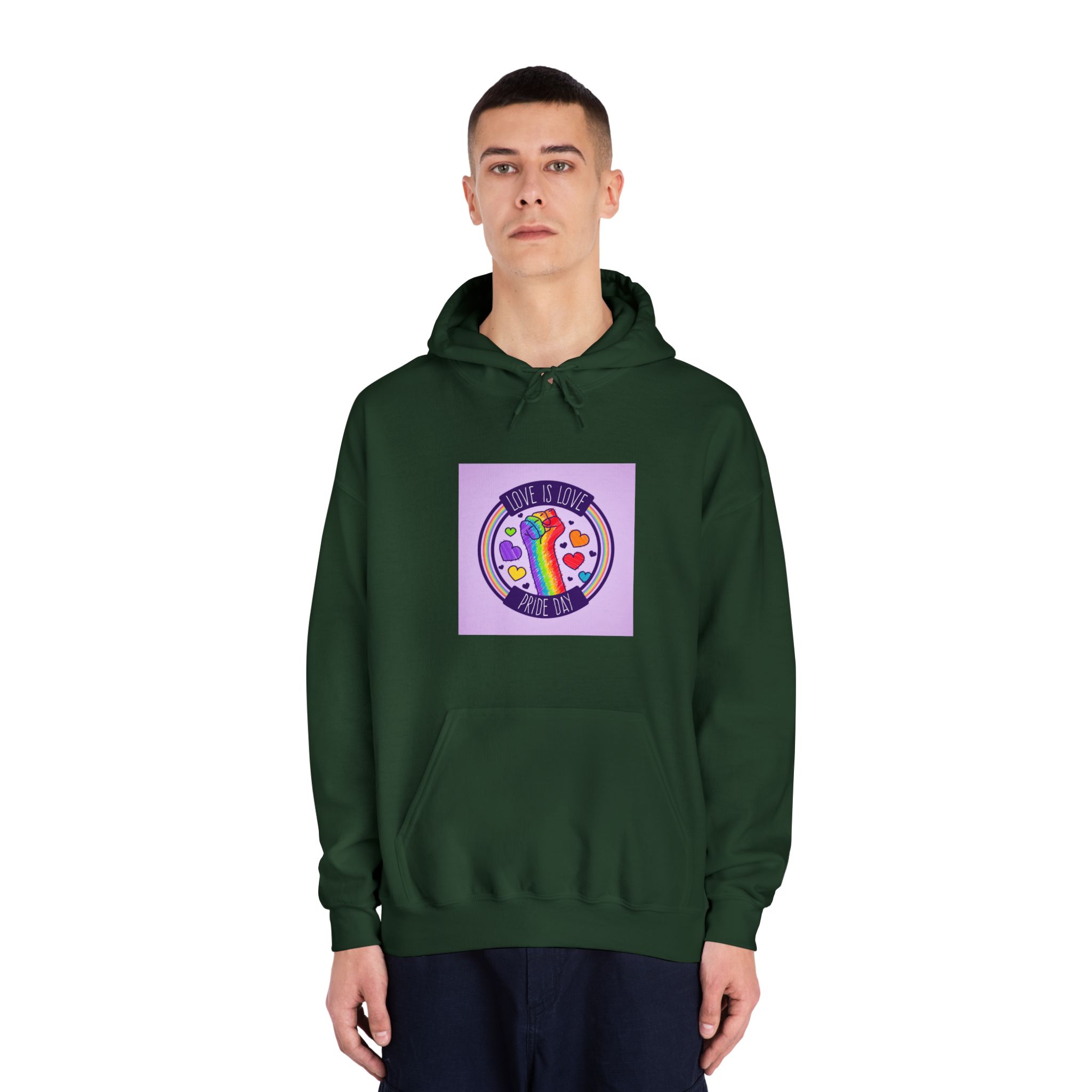 Pride Day Event Concept Unisex Dryblend Hooded Sweatshirt - Image 23
