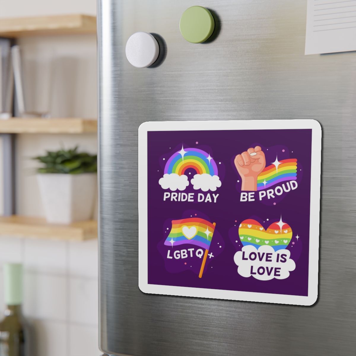 Pride Day Badges Collection Die Cut Magnets - Image 15