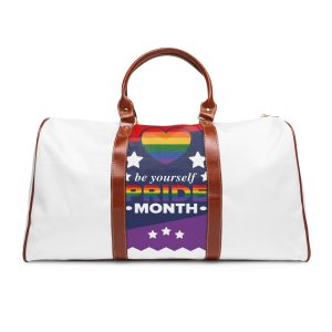 Lgbt Pride Month June Lesbian Gay Bisexual Transgender Love Lgbtq Flag Rainbow Vector Waterproof Travel Bag