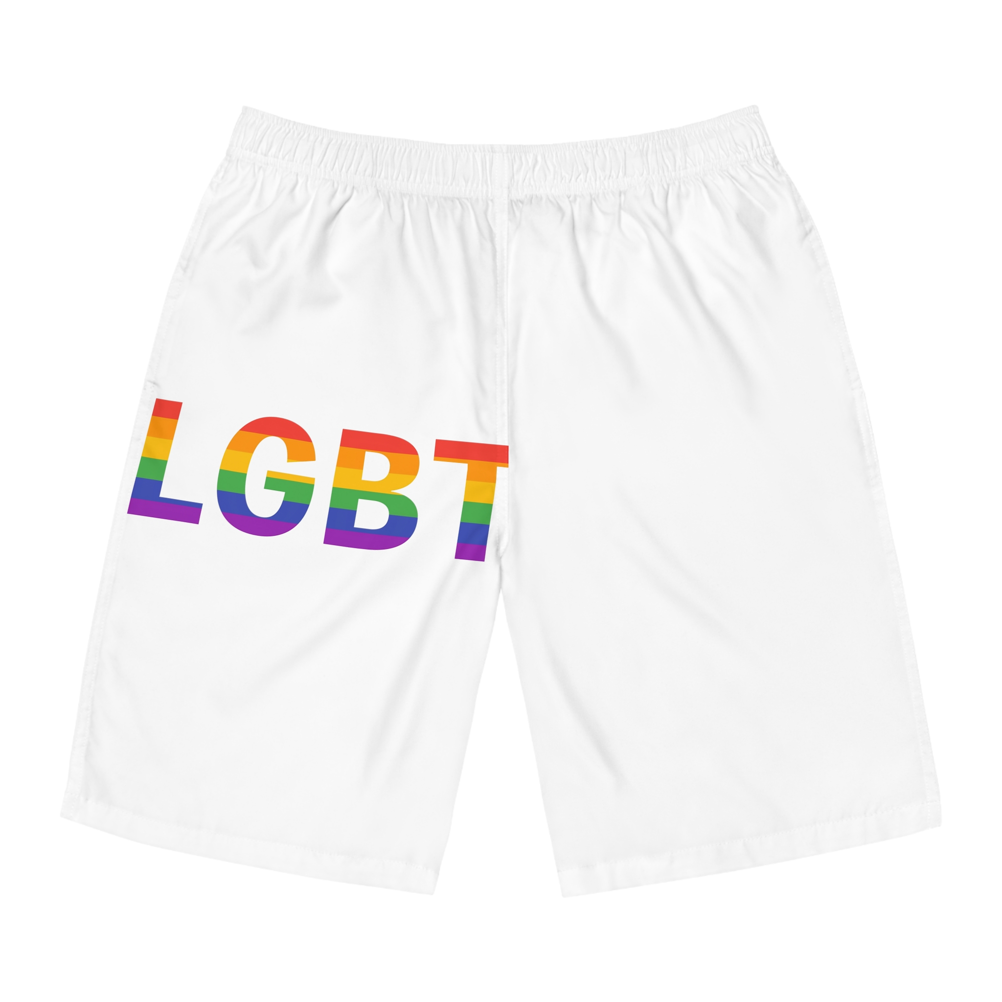 Lgbt Rainbow Colors Lgbt Logo Mens Board Shorts Aop