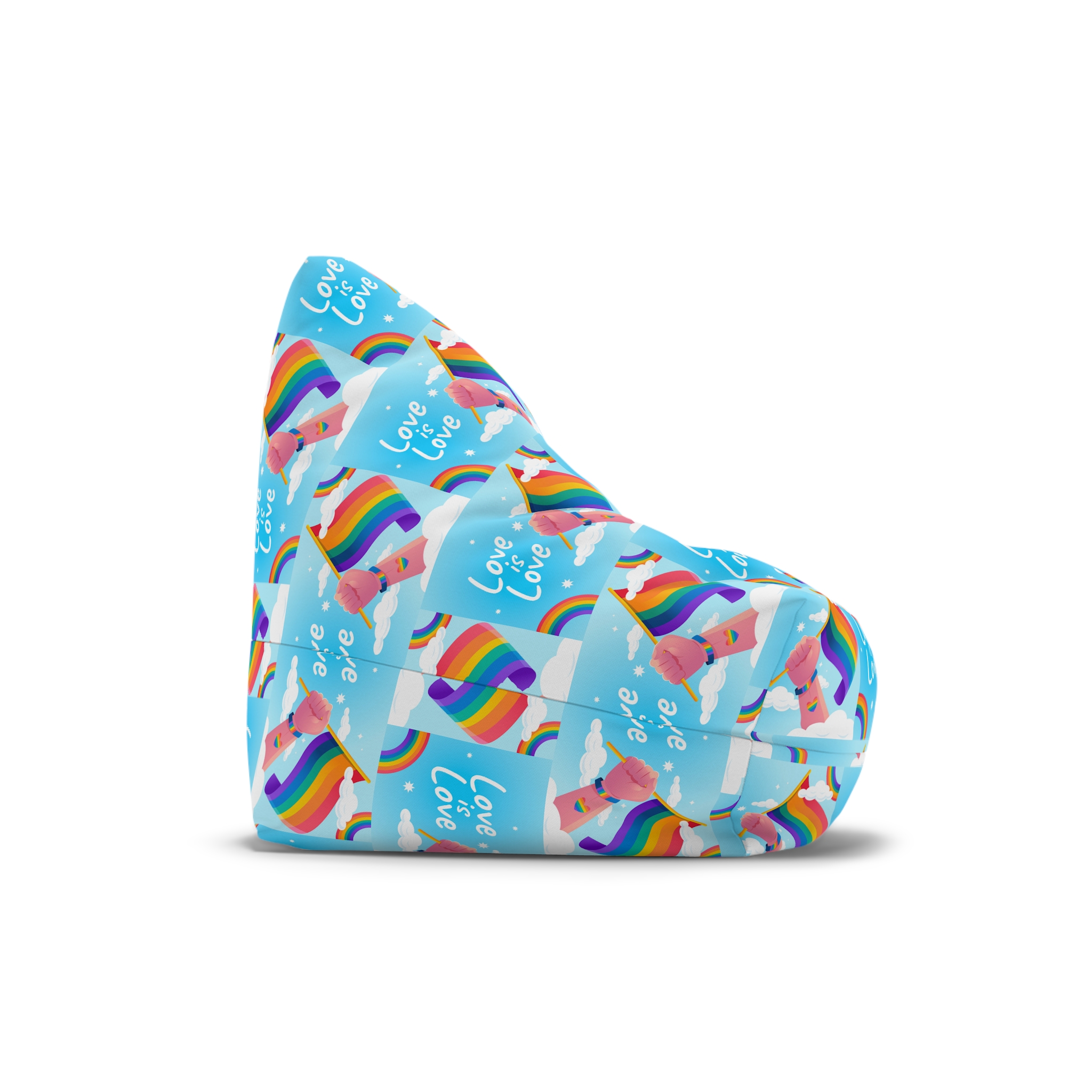 Gradient Background Pride Month Celebration Bean Bag Chair Cover - Image 3