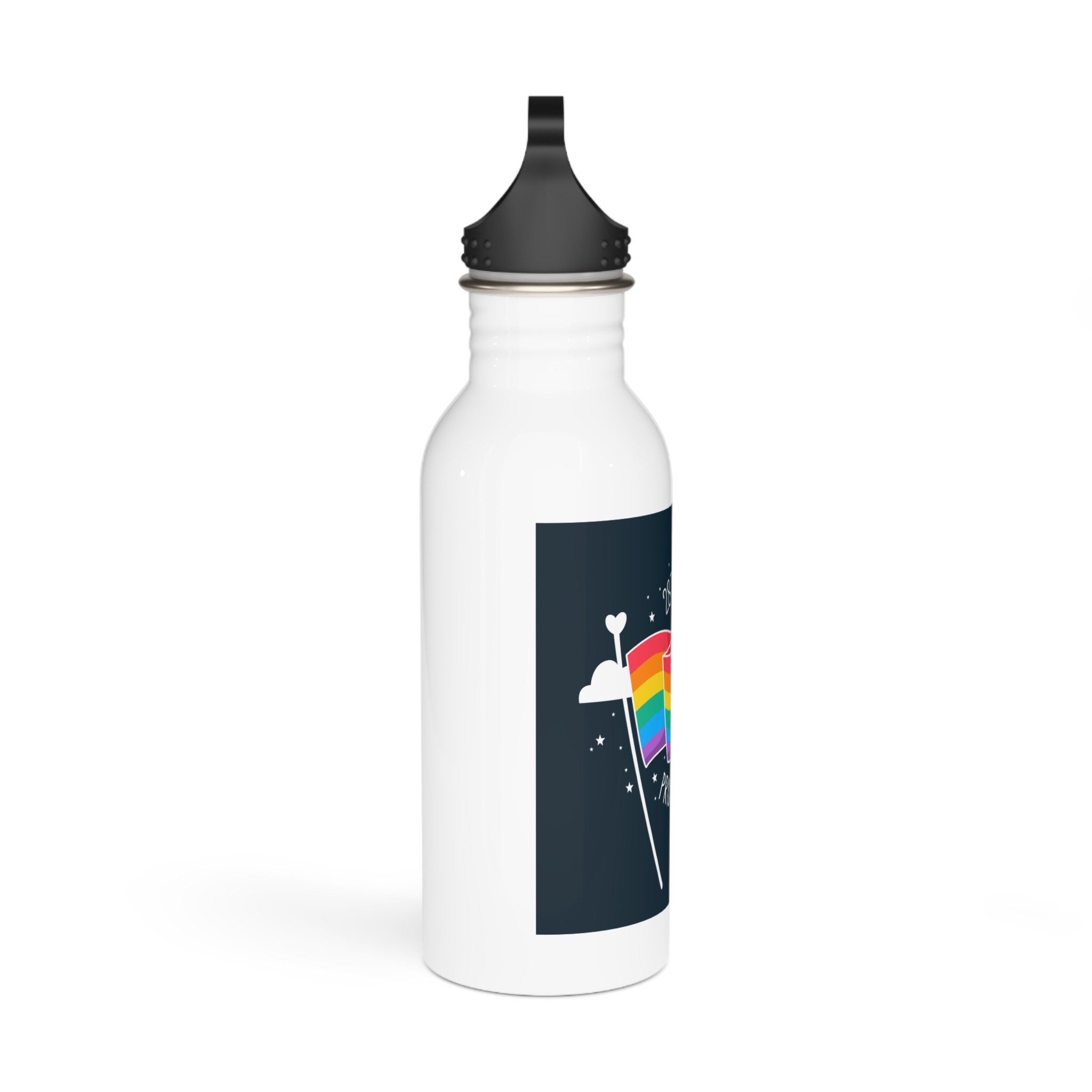 Rainbow Flag With Pride Day Concept Stainless Steel Water Bottle - Image 2