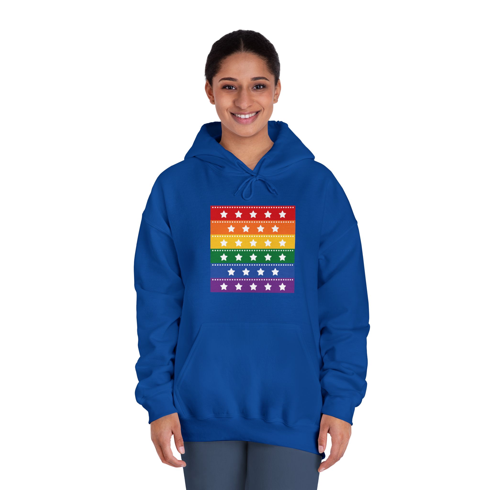 Lgbt Pride Month June Lesbian Gay Bisexual Transgender Lgbtq Flag Rainbow Vector(4) Unisex Dryblend Hooded Sweatshirt - Image 28