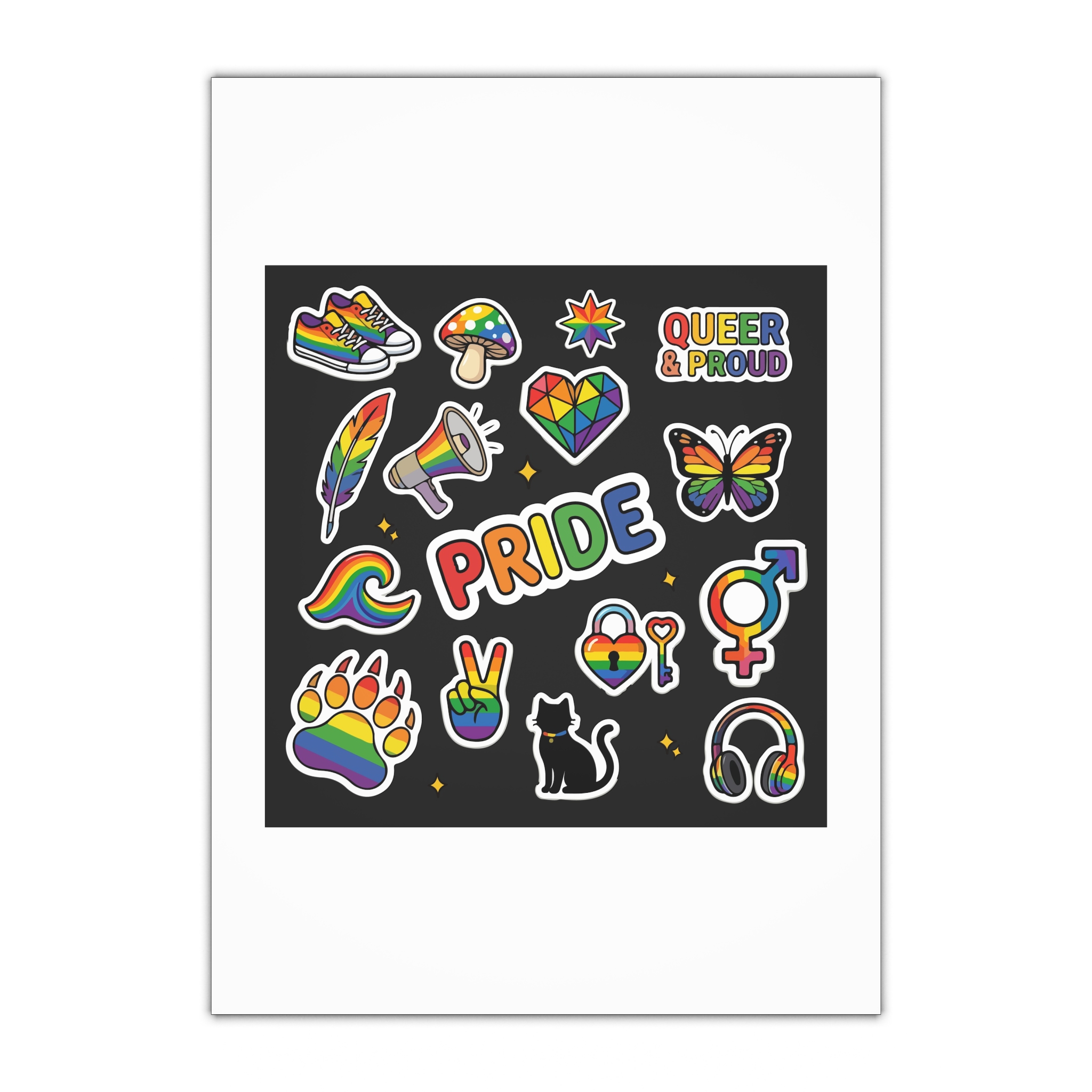 Lesbian Pride Design 33FA23 Gift Wrapping Paper Sheets 1pc