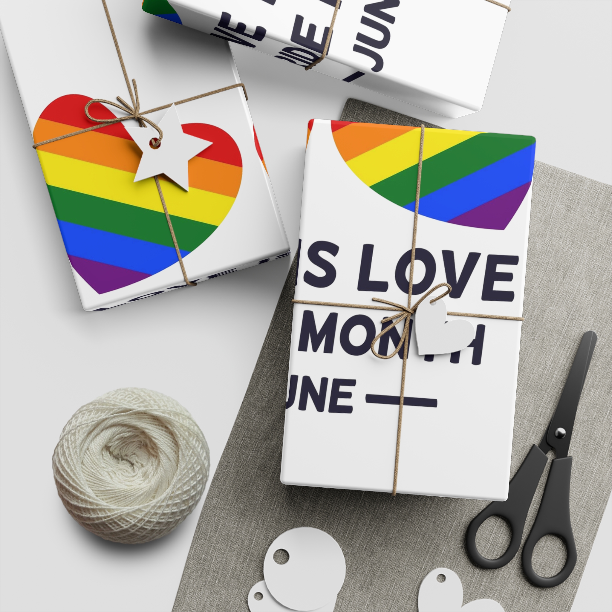 Lgbtq Pride Month June Every Year Rainbow Sign Pride Community Design Banner Poster Card Background Template Gift Wrapping Paper Sheets 1pc - Image 2