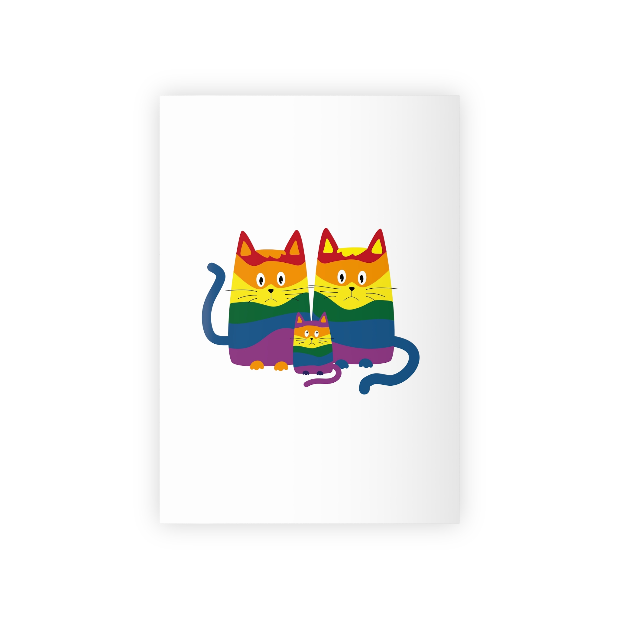 Lgbt Cats Samesex Love Like Everyone Else Cute Cartoon Cats Vector Copyspace Gift Wrapping Paper Rolls 1pc