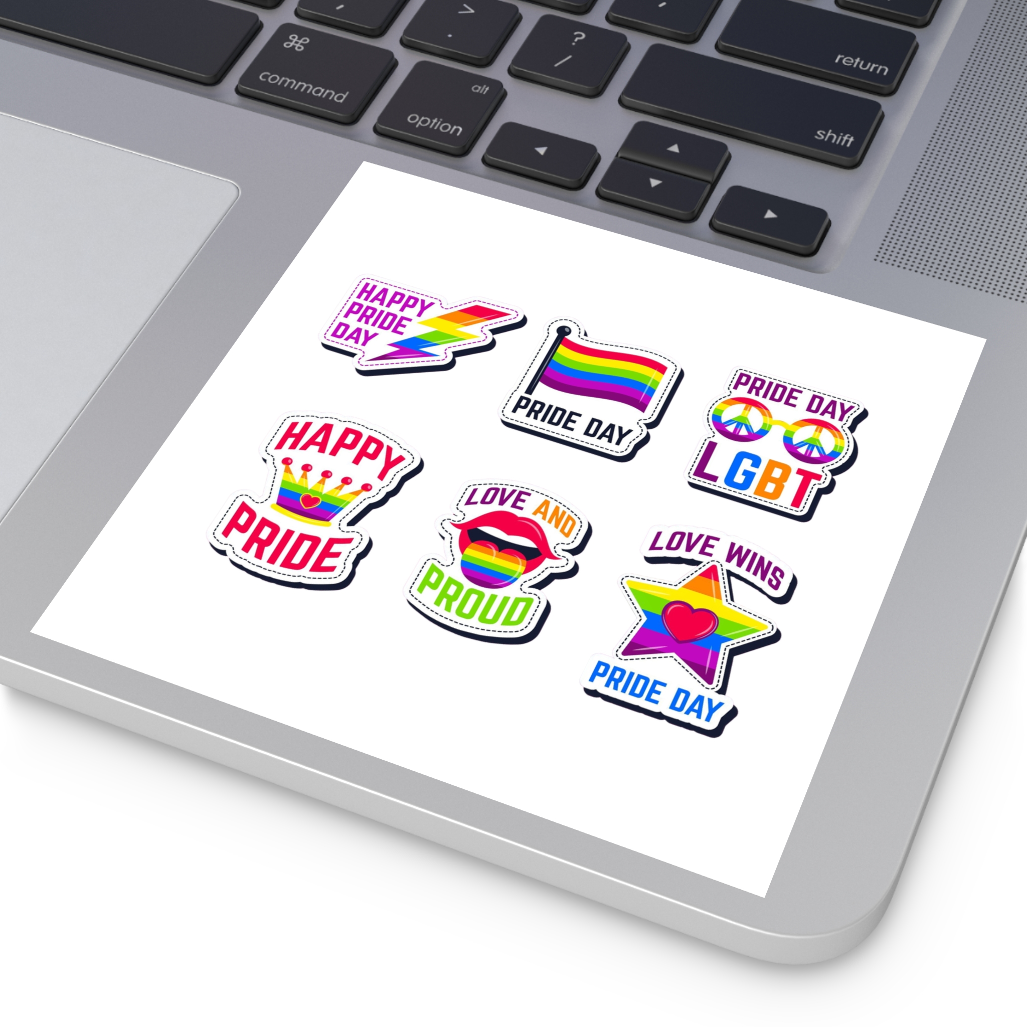 Label Collection With Pride Day Theme Laminate Stickers Square - Image 43