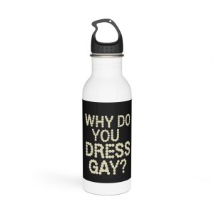 Lesbian Pride Design E093AF Stainless Steel Water Bottle