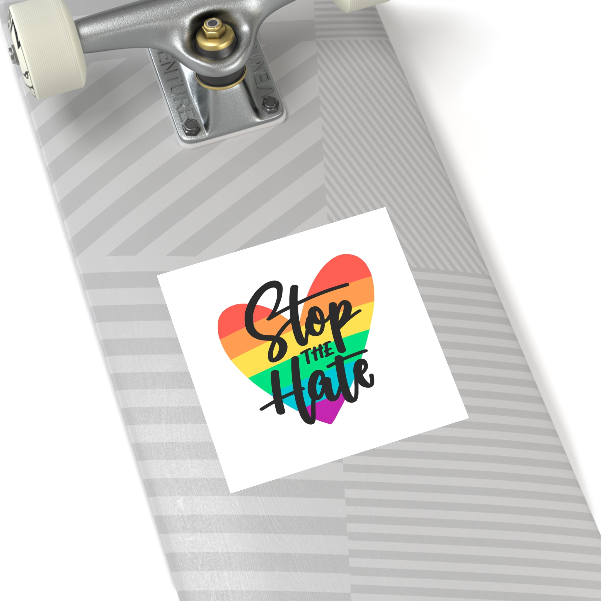 Pride Day Lettering Concept(1) Laminate Stickers Square - Image 44