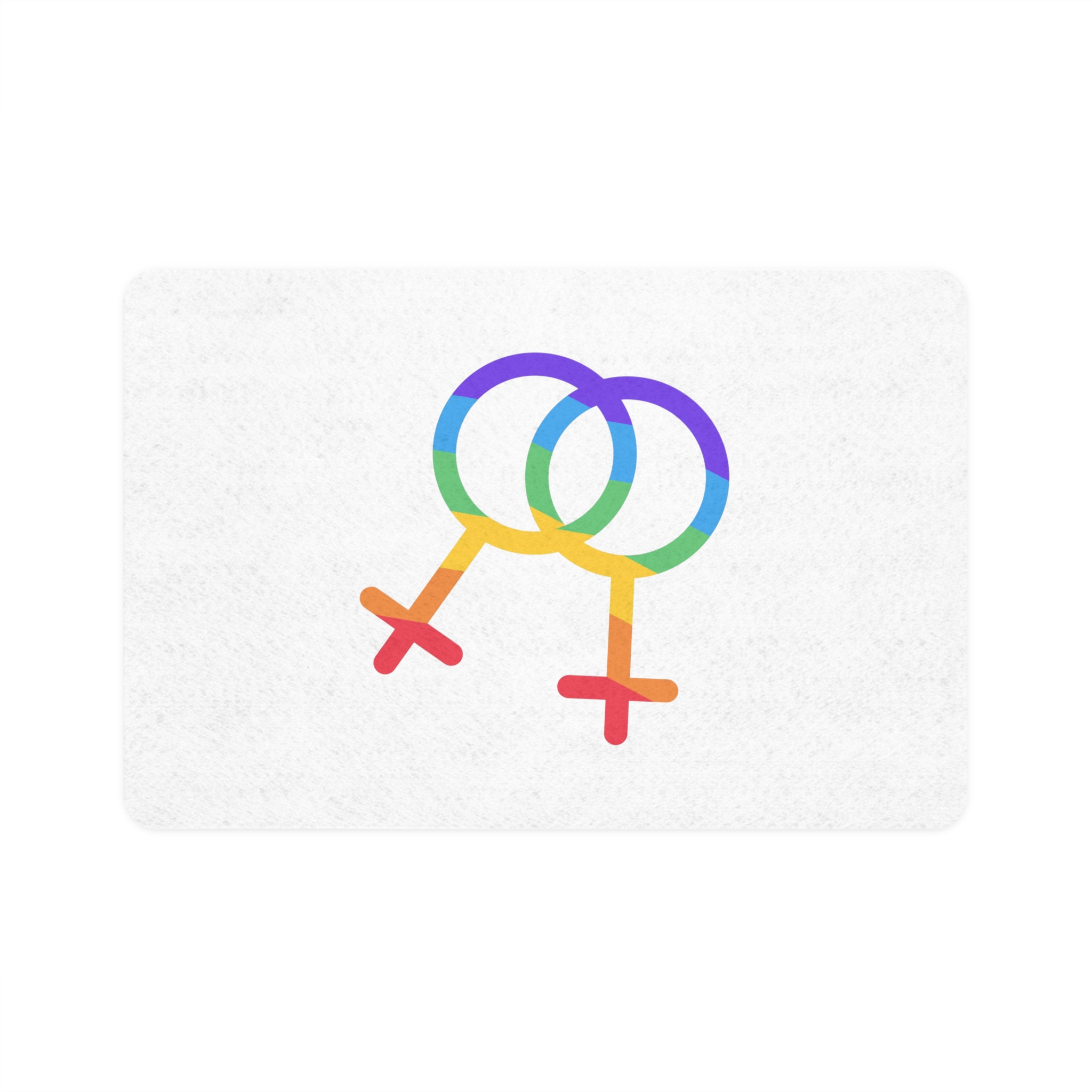Gay Symbol Lgbtq Pride Colors Vector Illustration Pet Food Mat 12x18