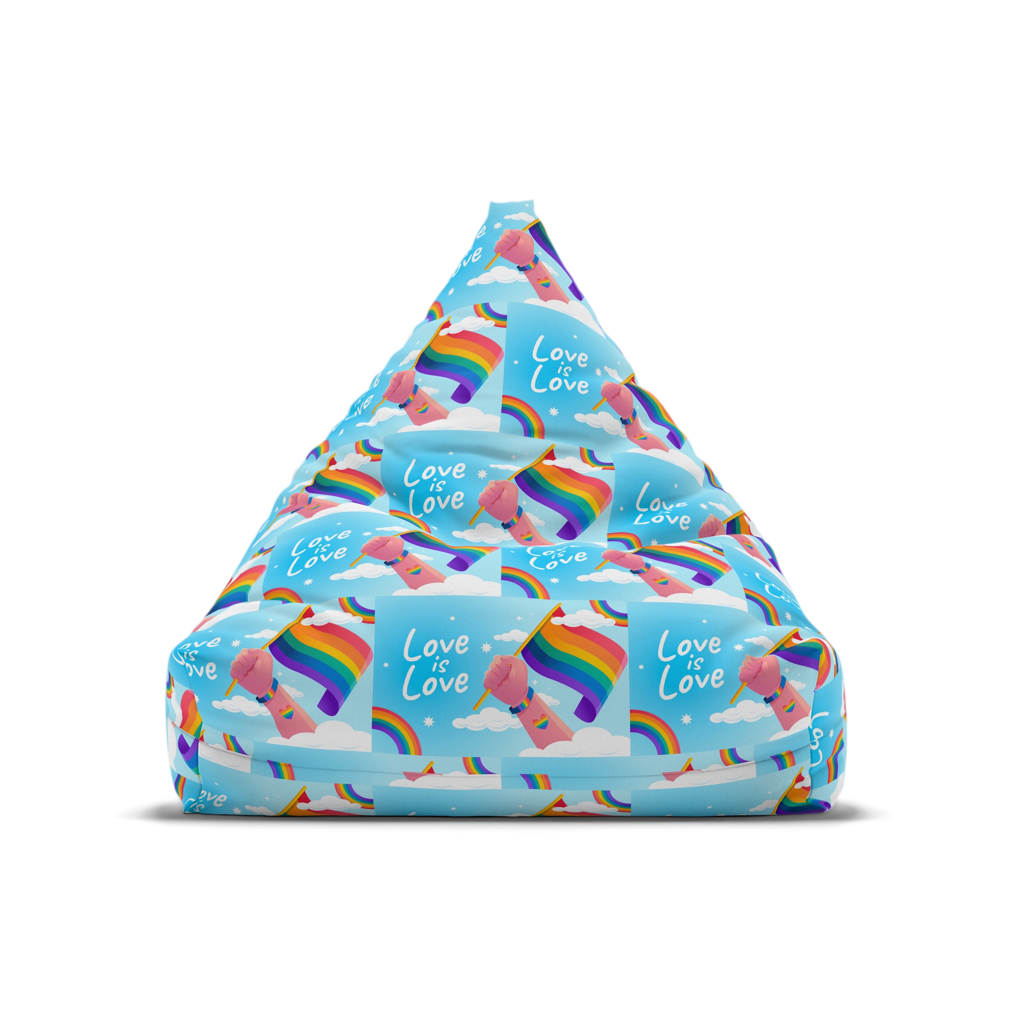 Gradient Background Pride Month Celebration Bean Bag Chair Cover - Image 5