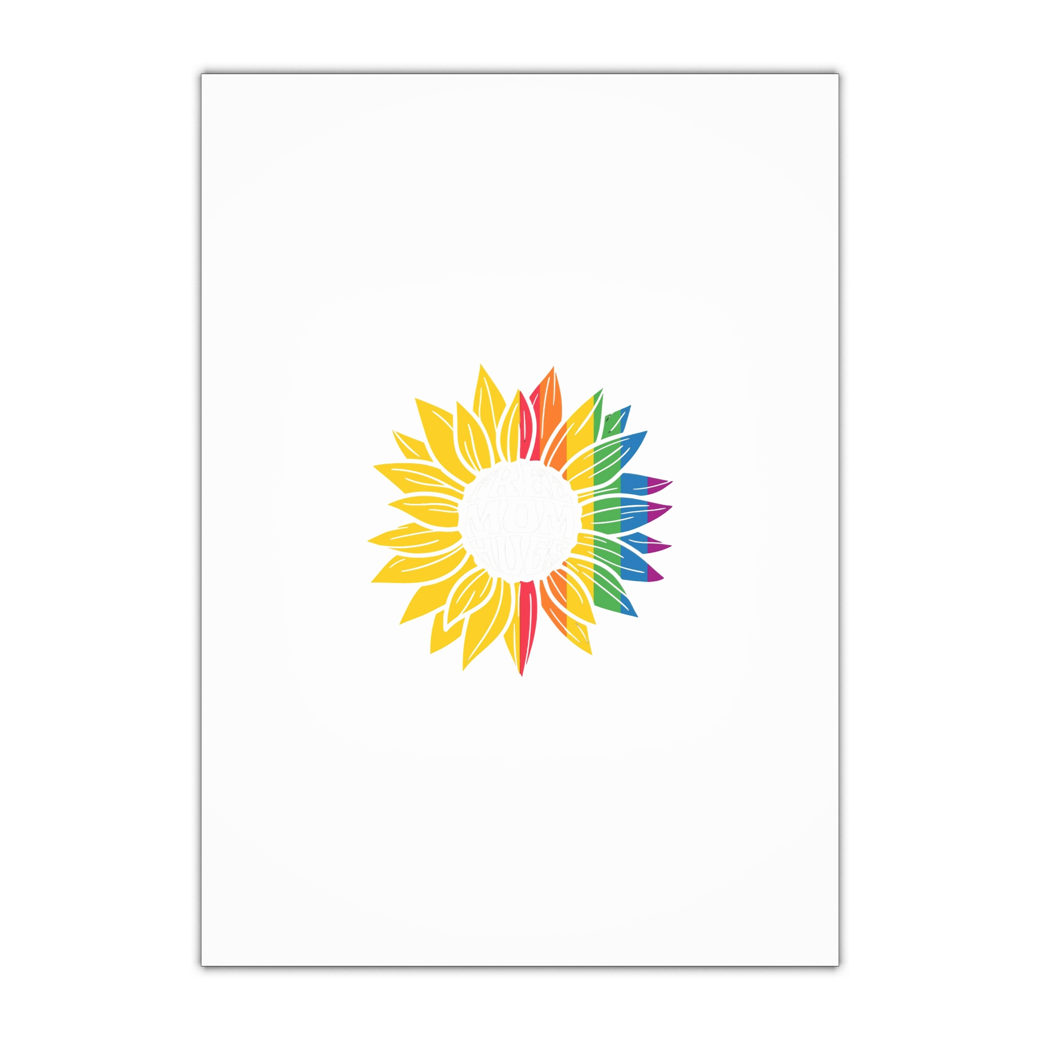 Sunflower Pride Gay Rainbow Tshirt Design Gift Wrapping Paper Sheets 1pc