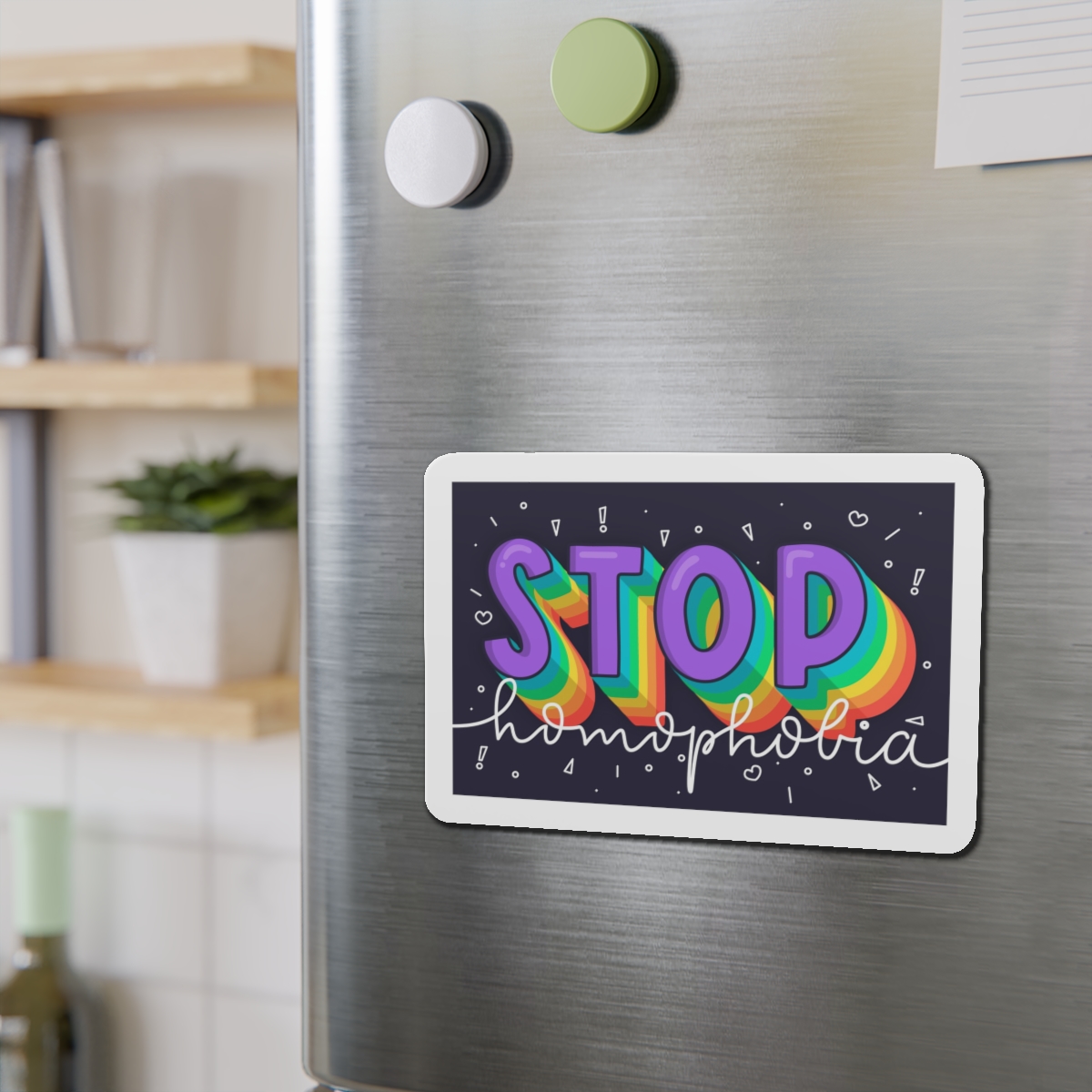 Stop Homophobia Concept Die Cut Magnets - Image 15