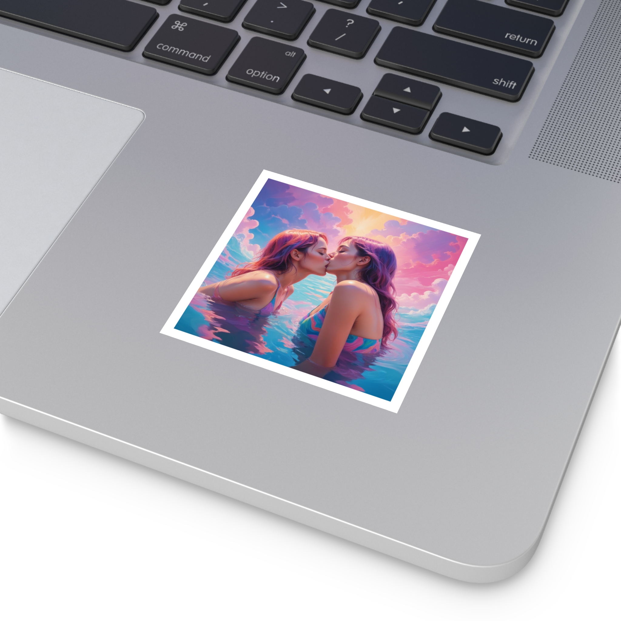 Lesbian Pride Design 9A4266 Laminate Stickers Square - Image 3