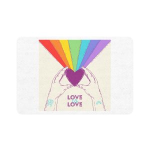 Lesbian Pride Design 882D67 Pet Food Mat 12x18
