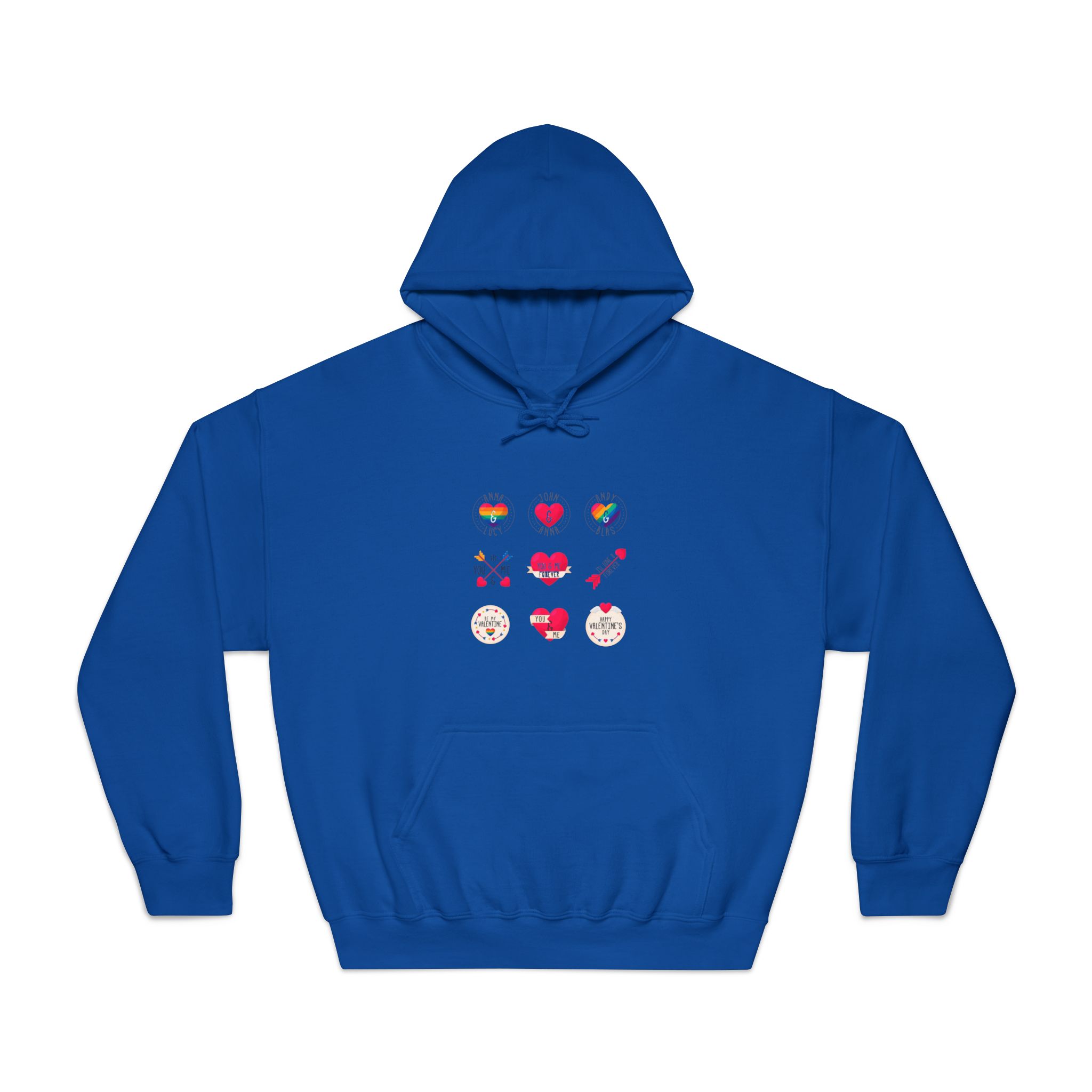 Lgbt Valentine S Day Label Collection Unisex Dryblend Hooded Sweatshirt - Image 25