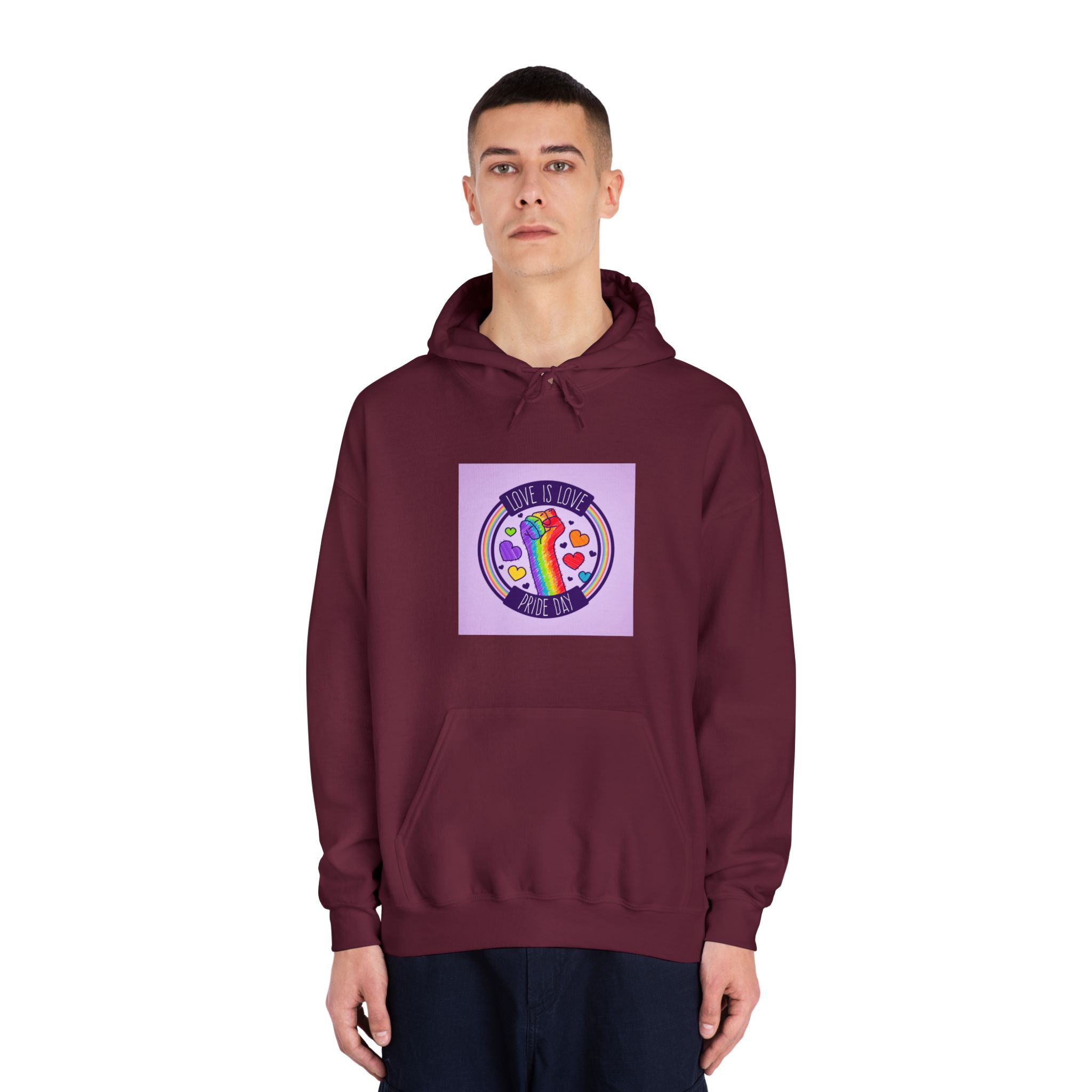 Pride Day Event Concept Unisex Dryblend Hooded Sweatshirt - Image 19