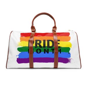 Grunge Pride Month Flag Background Waterproof Travel Bag