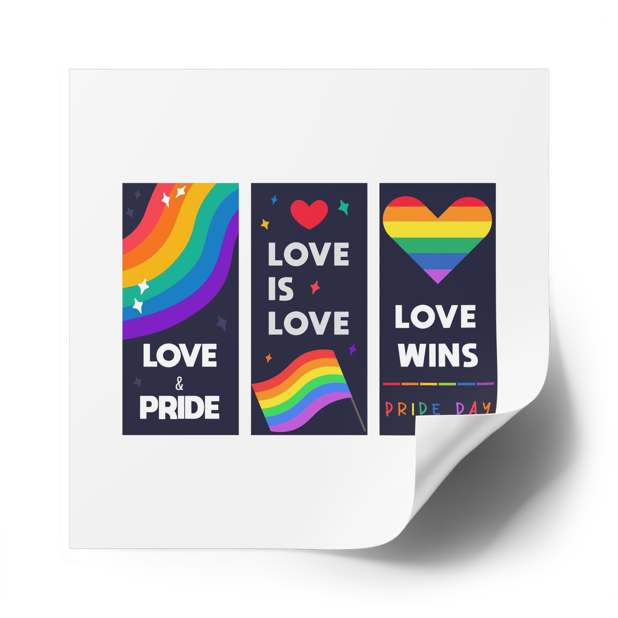 Lgbt Wallpapers Pride Day Celebration Laminate Stickers Square - Image 50