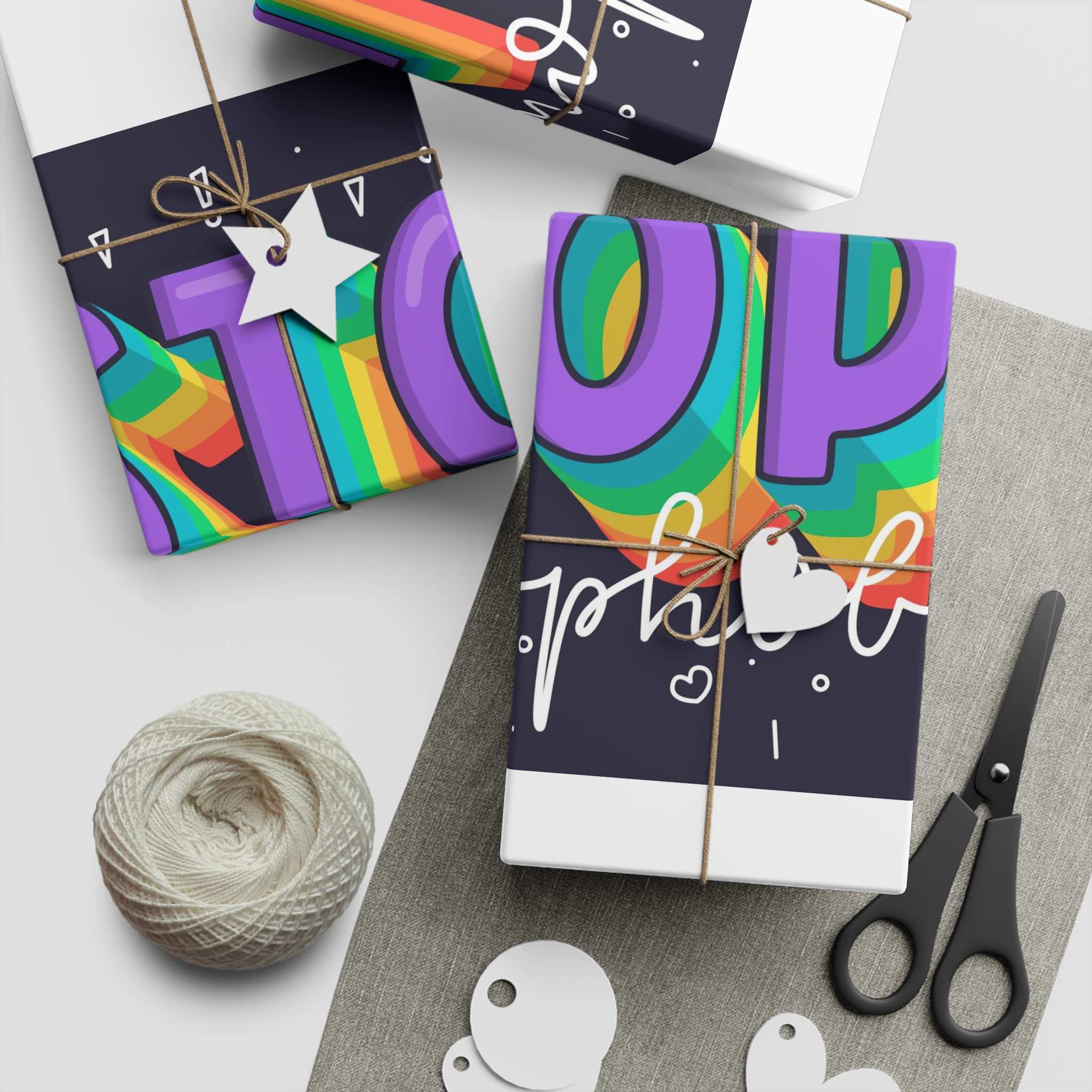 Stop Homophobia Concept Gift Wrapping Paper Sheets 1pc - Image 2