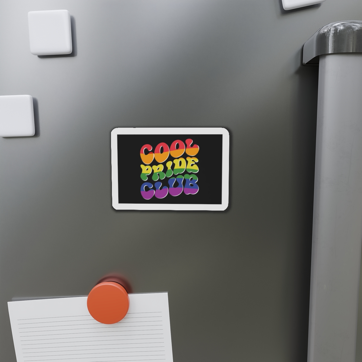 Word Cool Black Background Die Cut Magnets - Image 8