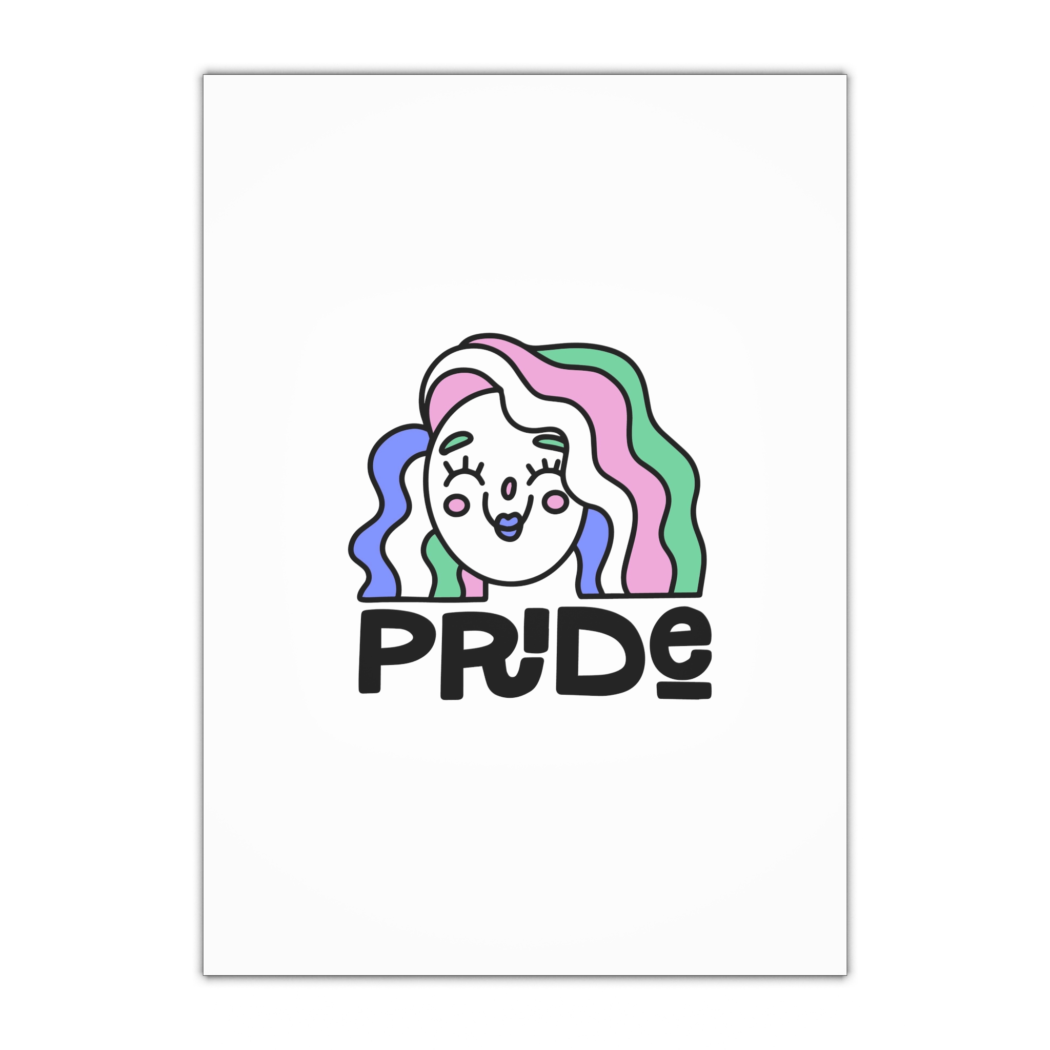 Pride Day Lettering Quote Concept Gift Wrapping Paper Sheets 1pc