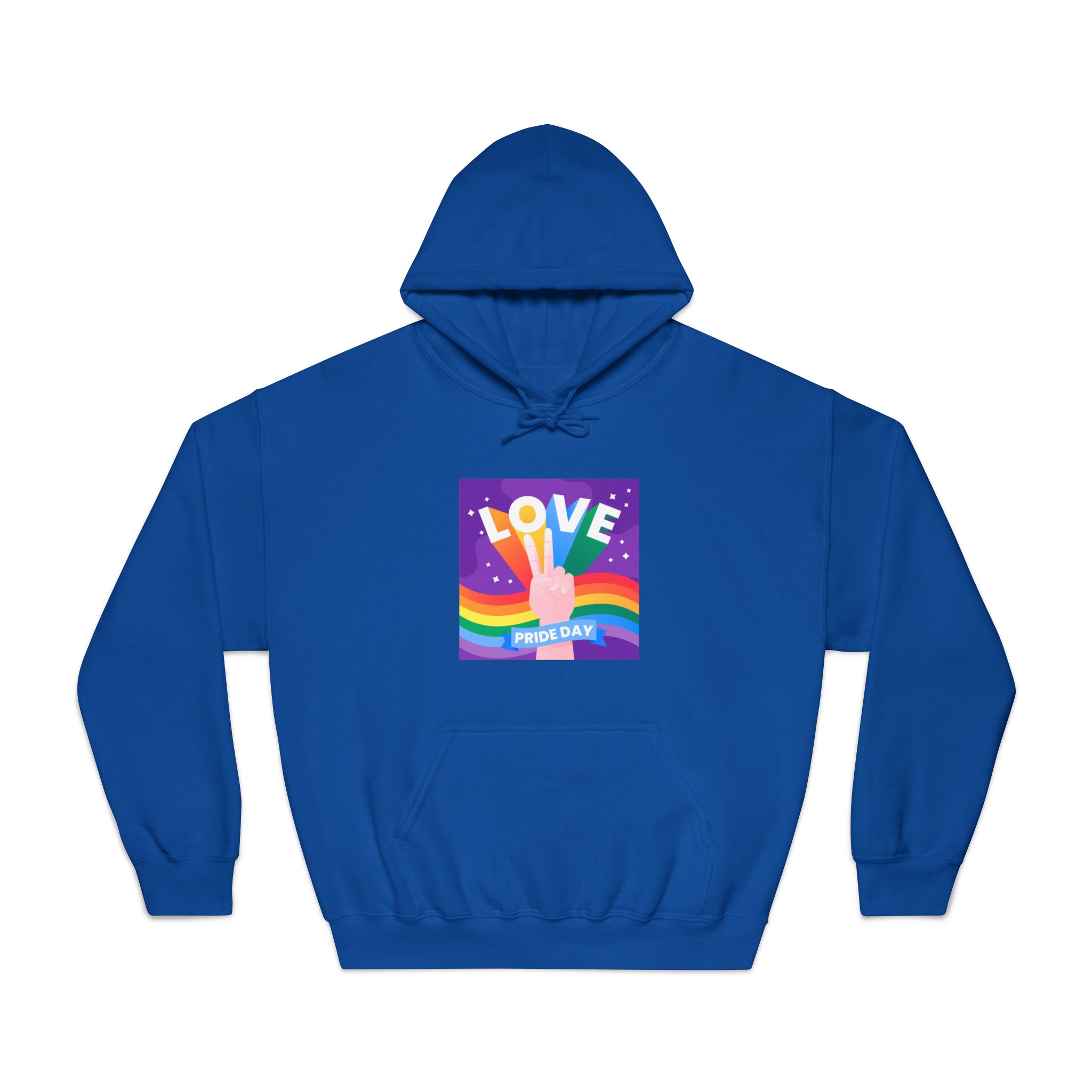 Pride Day Event Message Design Unisex Dryblend Hooded Sweatshirt - Image 25