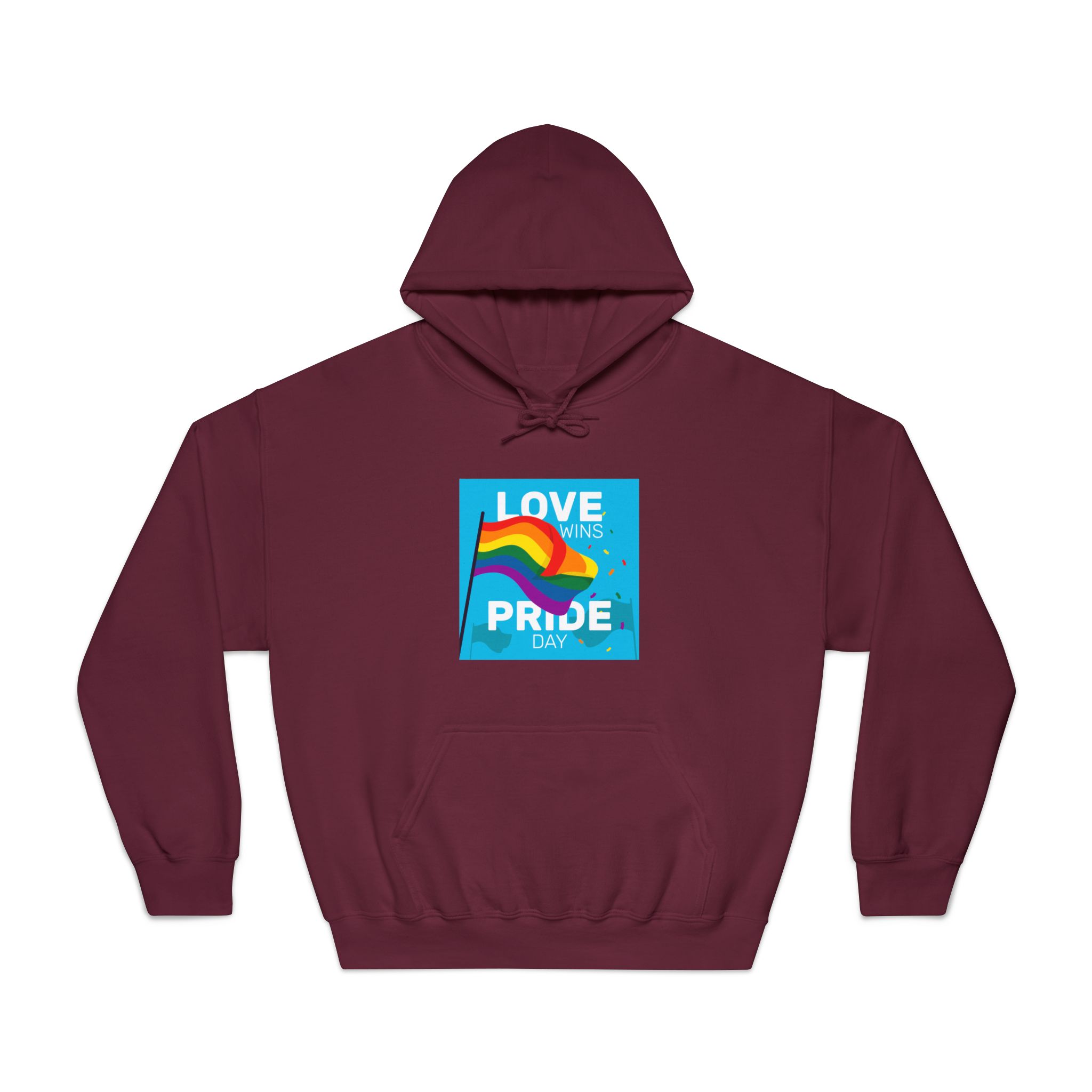 Pride Day Event With Rainbow Flag Unisex Dryblend Hooded Sweatshirt - Image 17