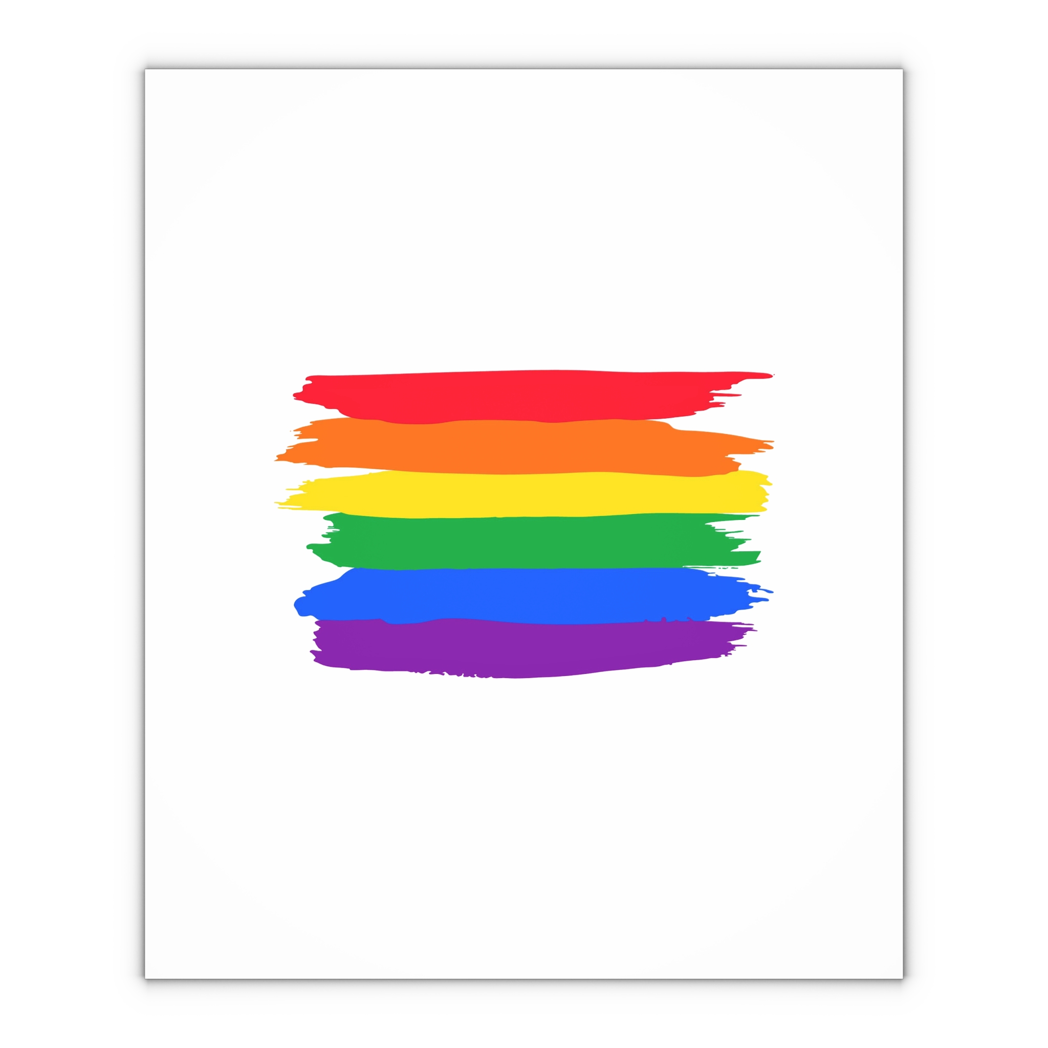 Watercolor Pride Day Flag Gift Wrapping Paper Sheets 1pc - Image 4