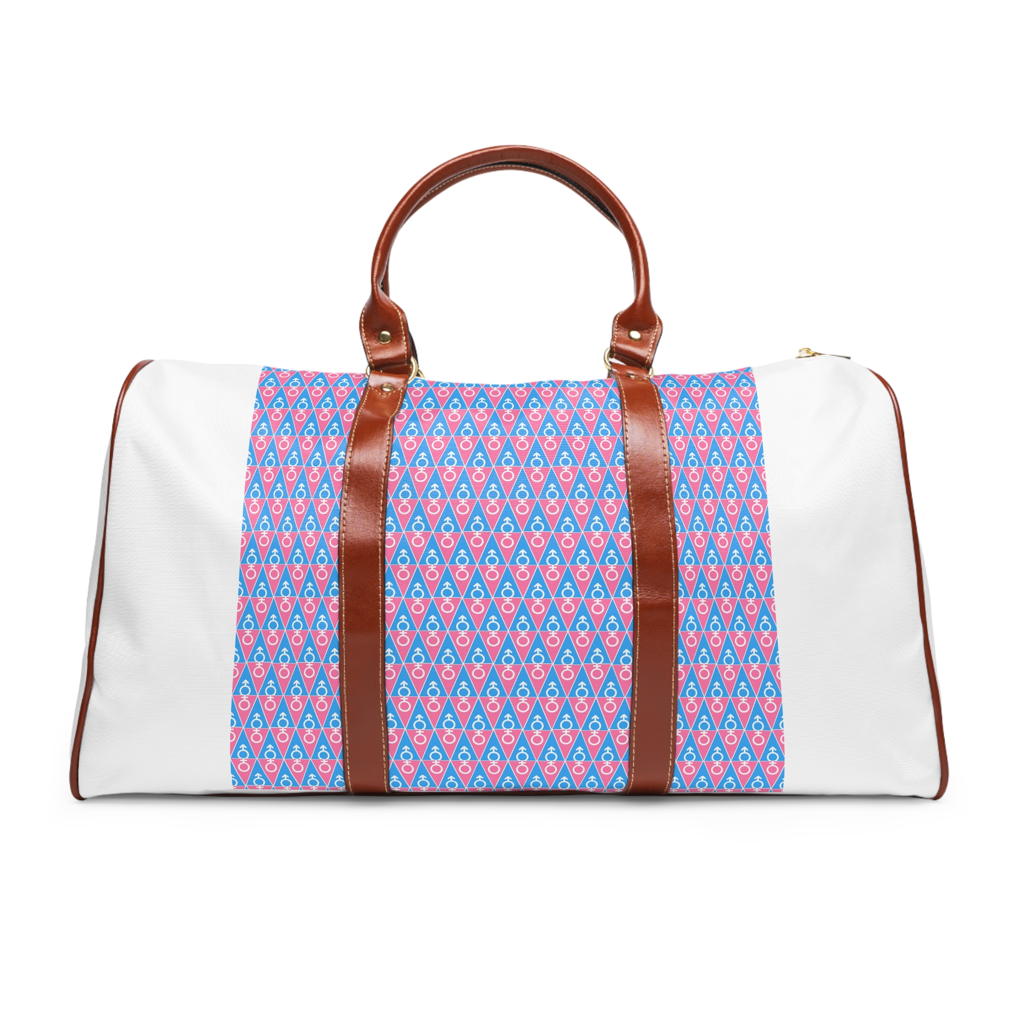 Gender Symbol Pattern Waterproof Travel Bag