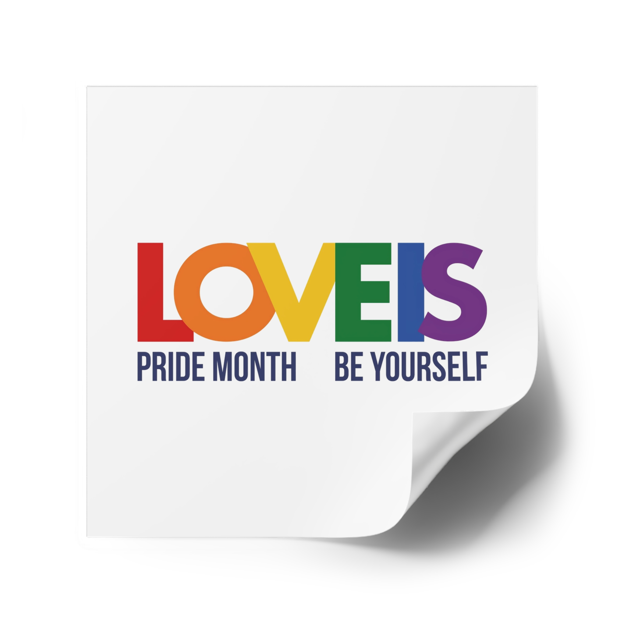 Lgbt Pride Month June 2026 Lesbian Gay Bisexual Transgender Lgbtq Flag Rainbow Love Vector Laminate Stickers Square - Image 74