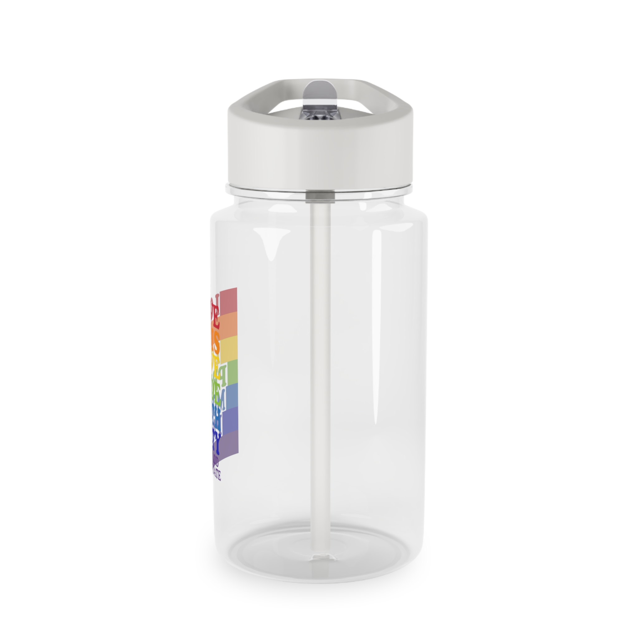 Love Is Love Pride Month Party Poster Flyer Social Media Post Design Tritan Water Bottle - Image 3